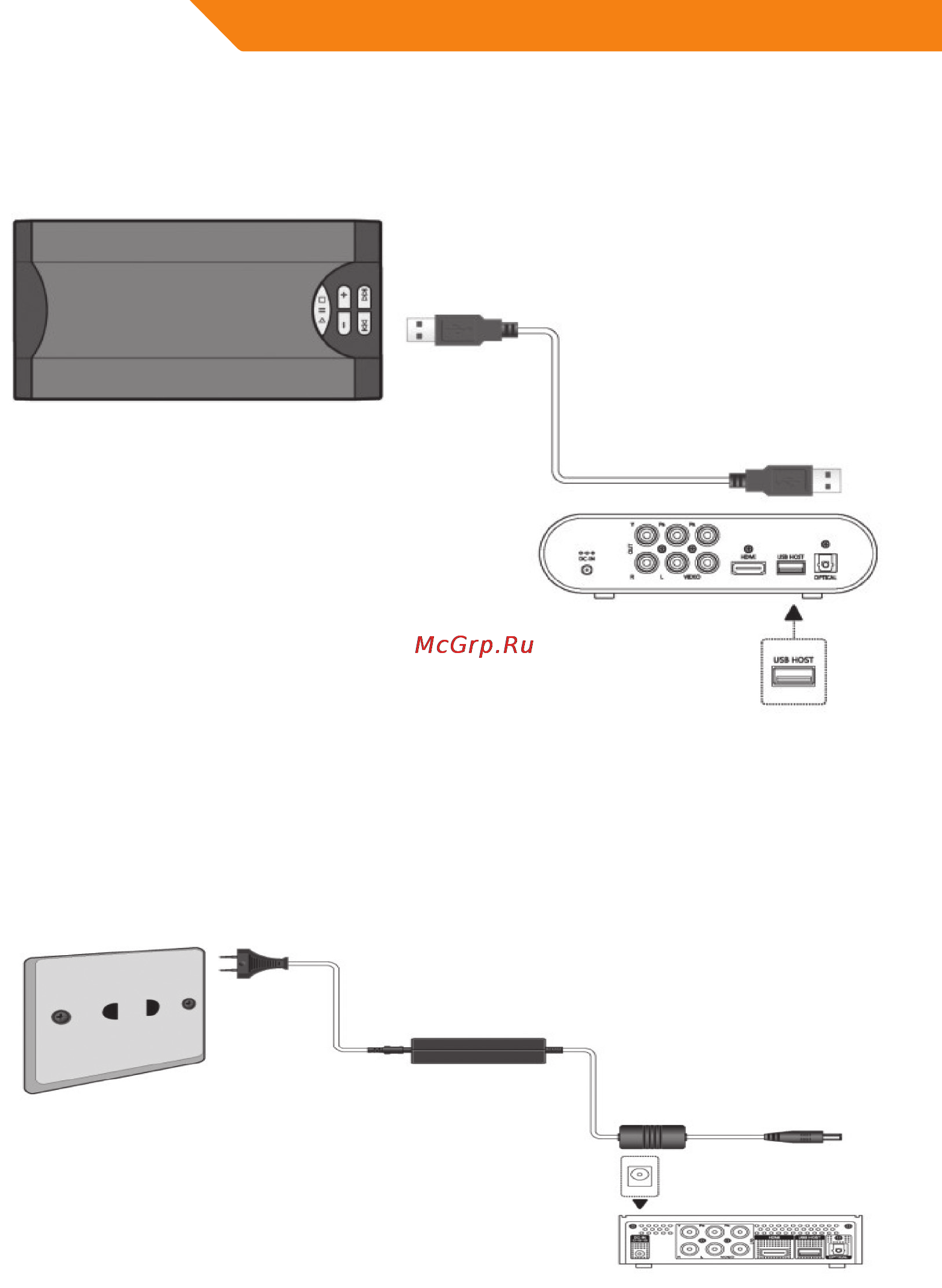 Acme DP01 [130/164] Подключение источника питания