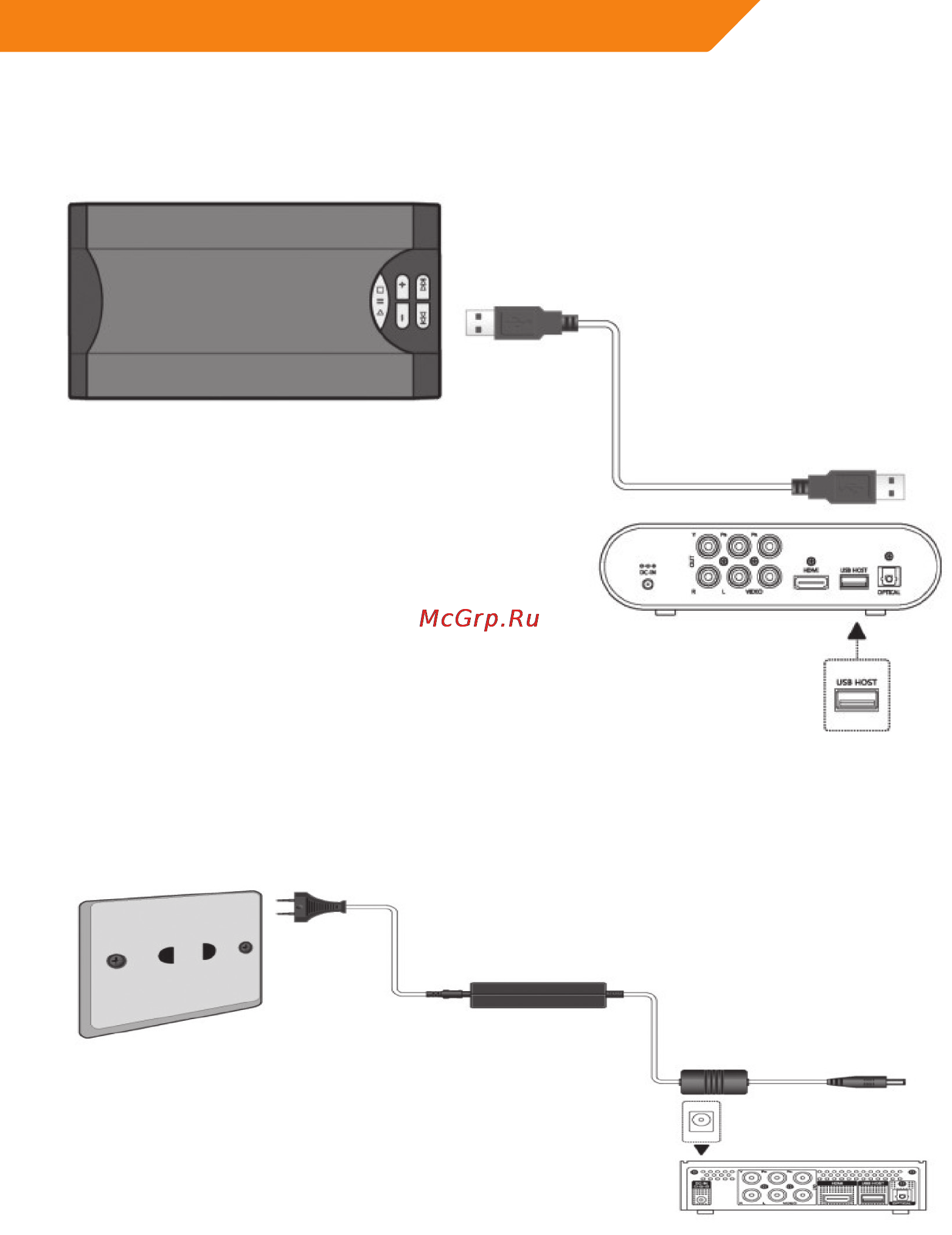 Acme DP01 [9/164] Connecting a usb device