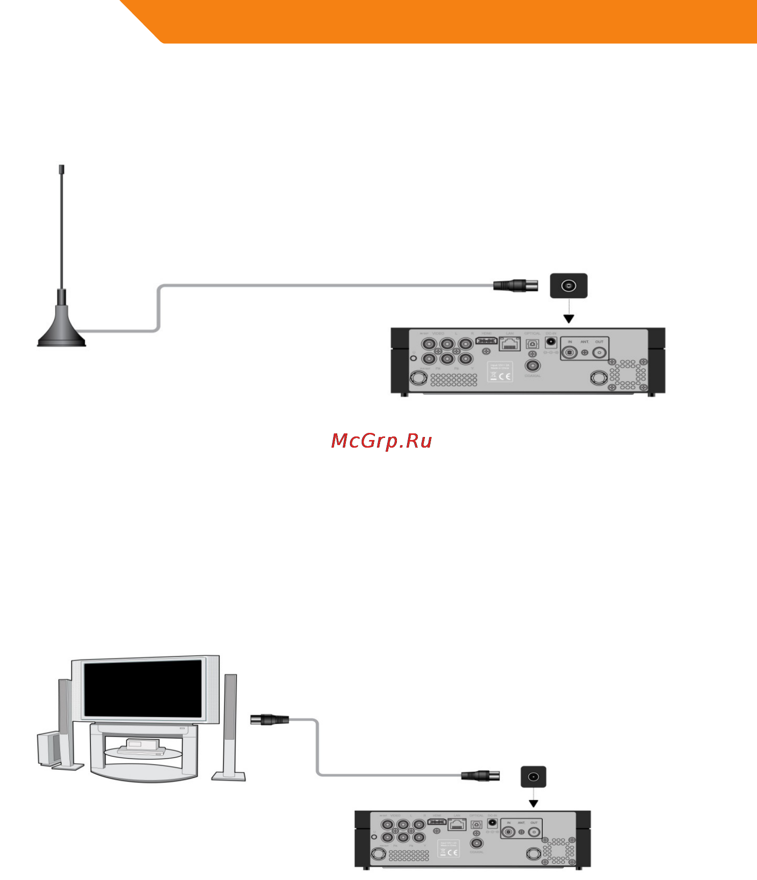 Acme DP02 [120/202] Dvb t signalo įvestis