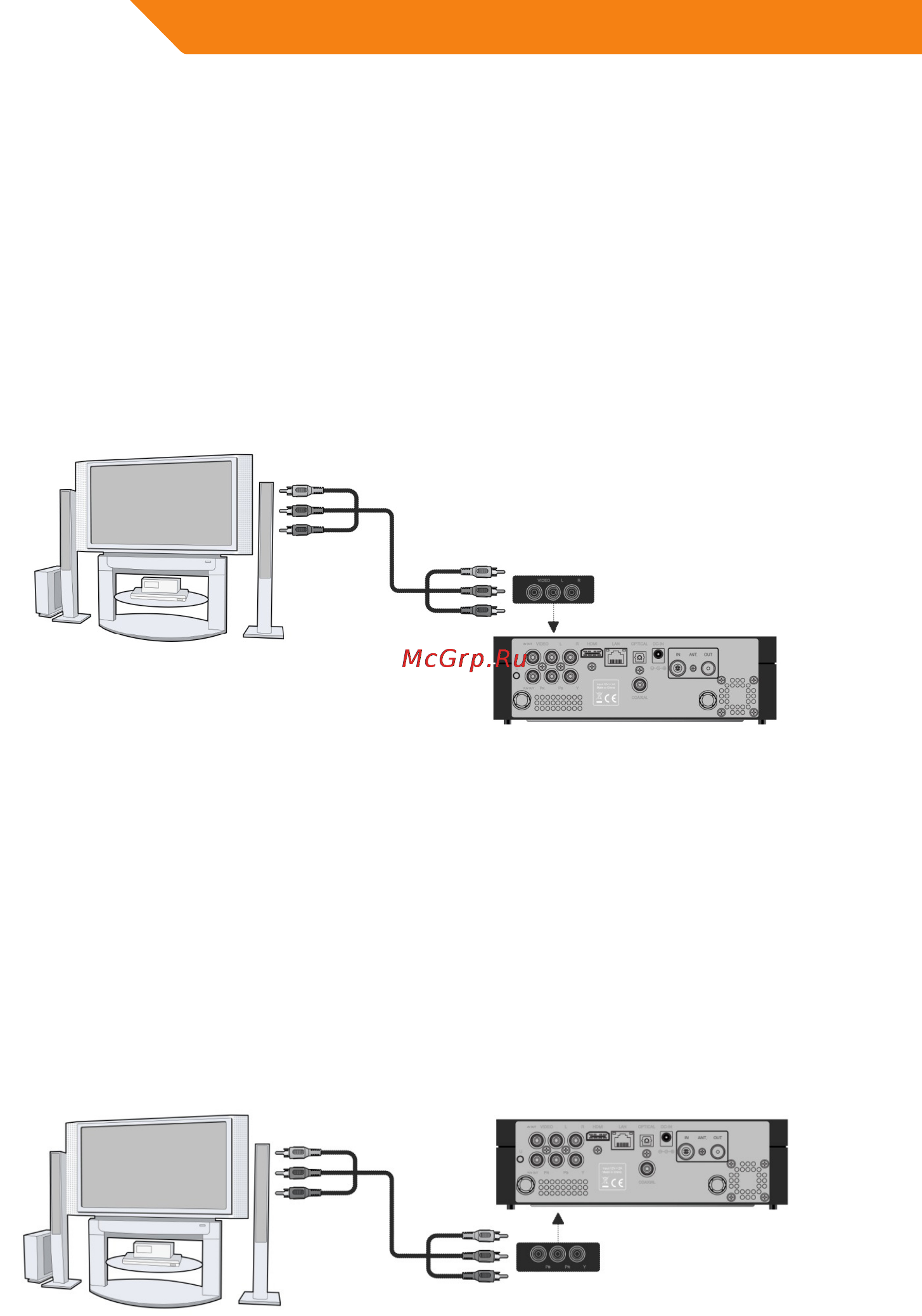 Acme DP02 [156/202] Anschließen eines tv gerätes