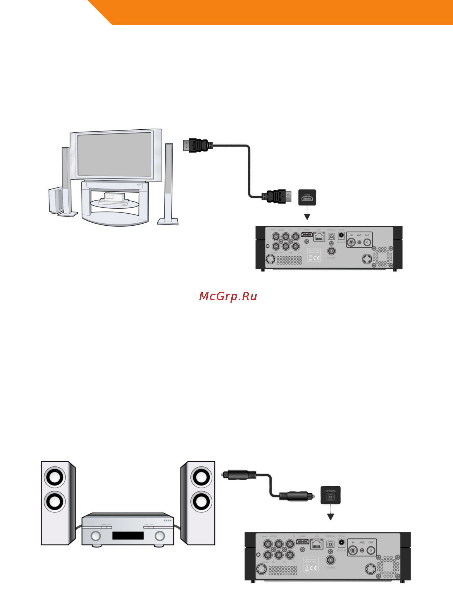 Acme DP02 [184/202] Conectarea la un dispozitiv audio digital