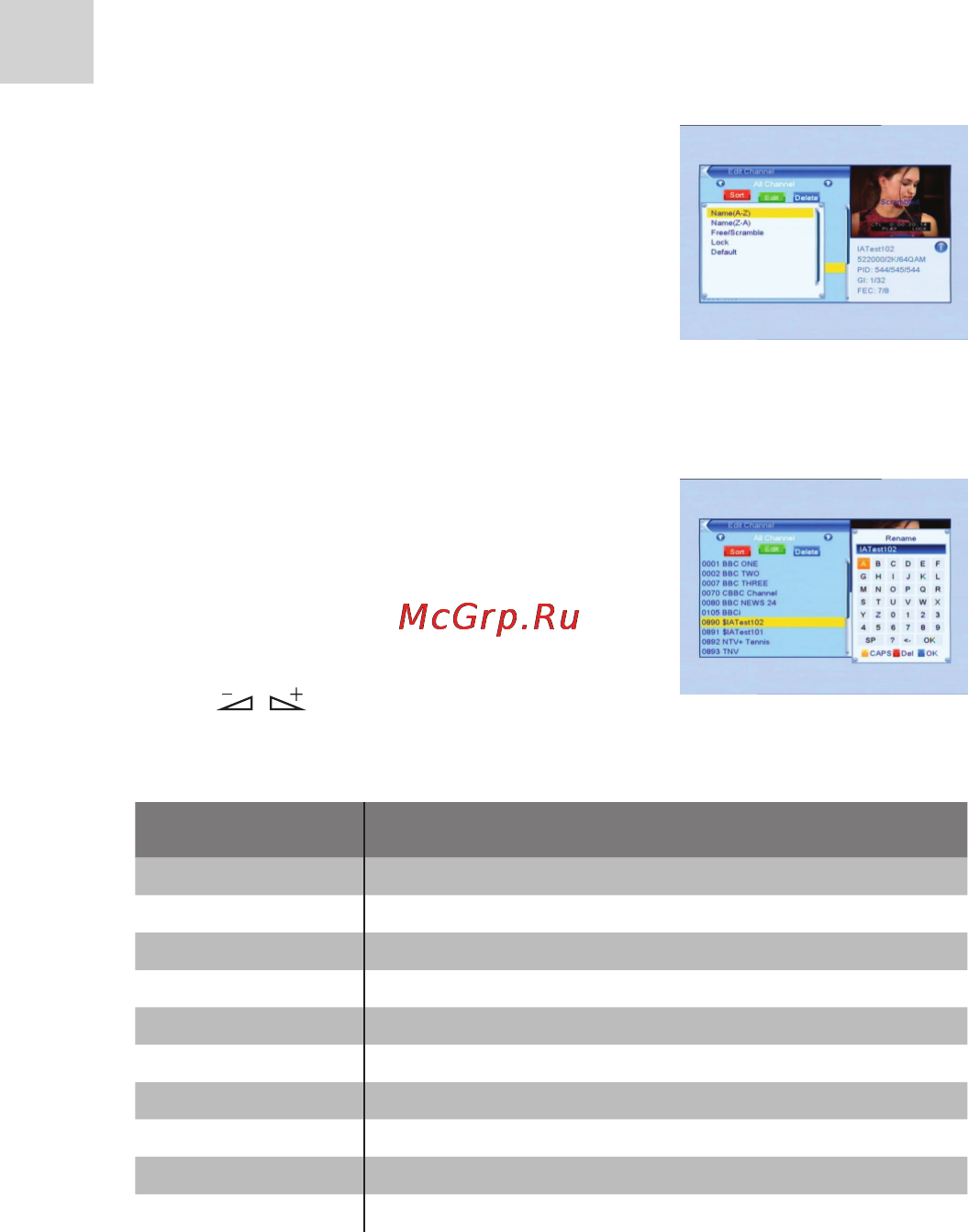 Acme DVBT02 [108/124] Главное меню