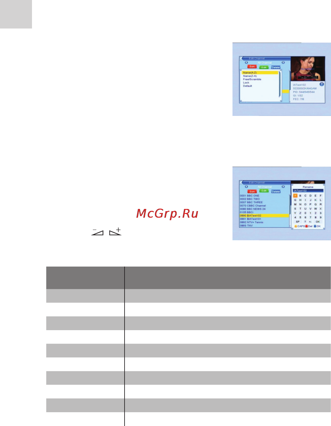 Acme DVBT02 [36/124] Pagrindinis meniu