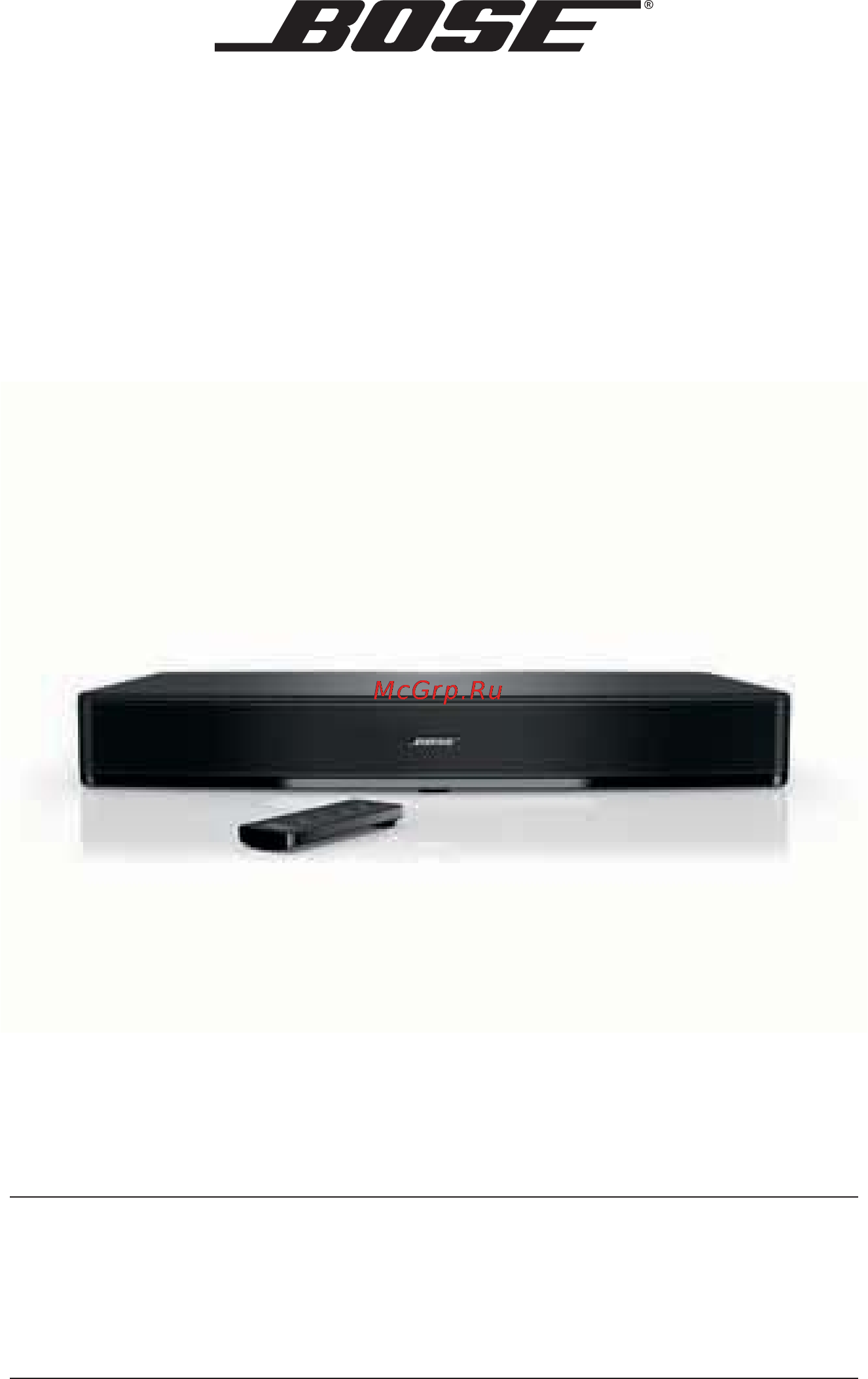 Bose Solo TV Black Инструкция по эксплуатации онлайн
