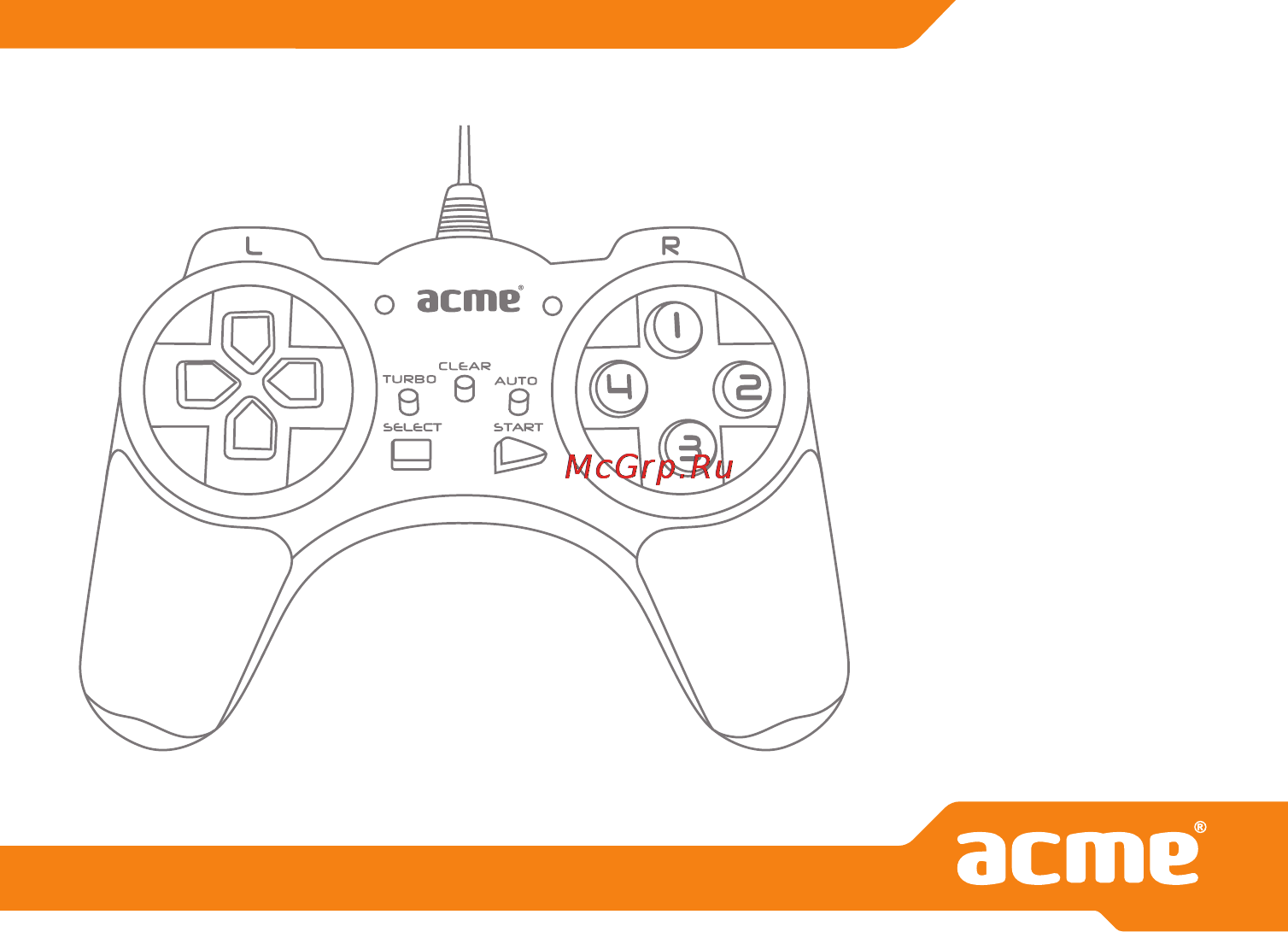 Acme GS03 DIGITAL GAMEPAD Инструкция по эксплуатации онлайн