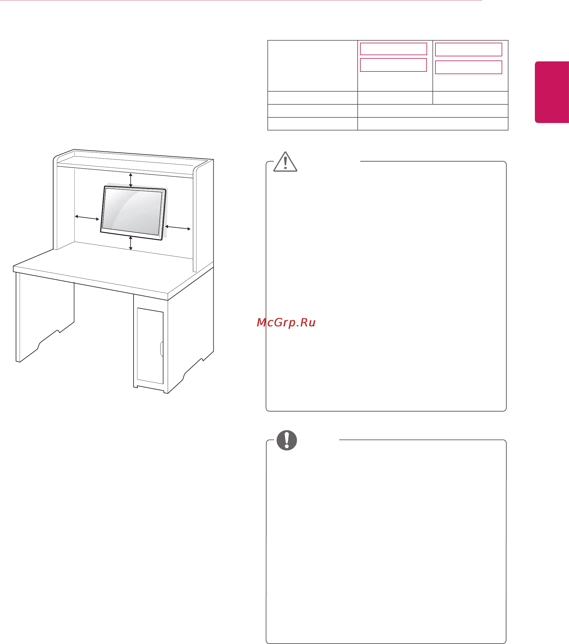 LG 22EN43VQ-B [9/31] Mounting on a wall