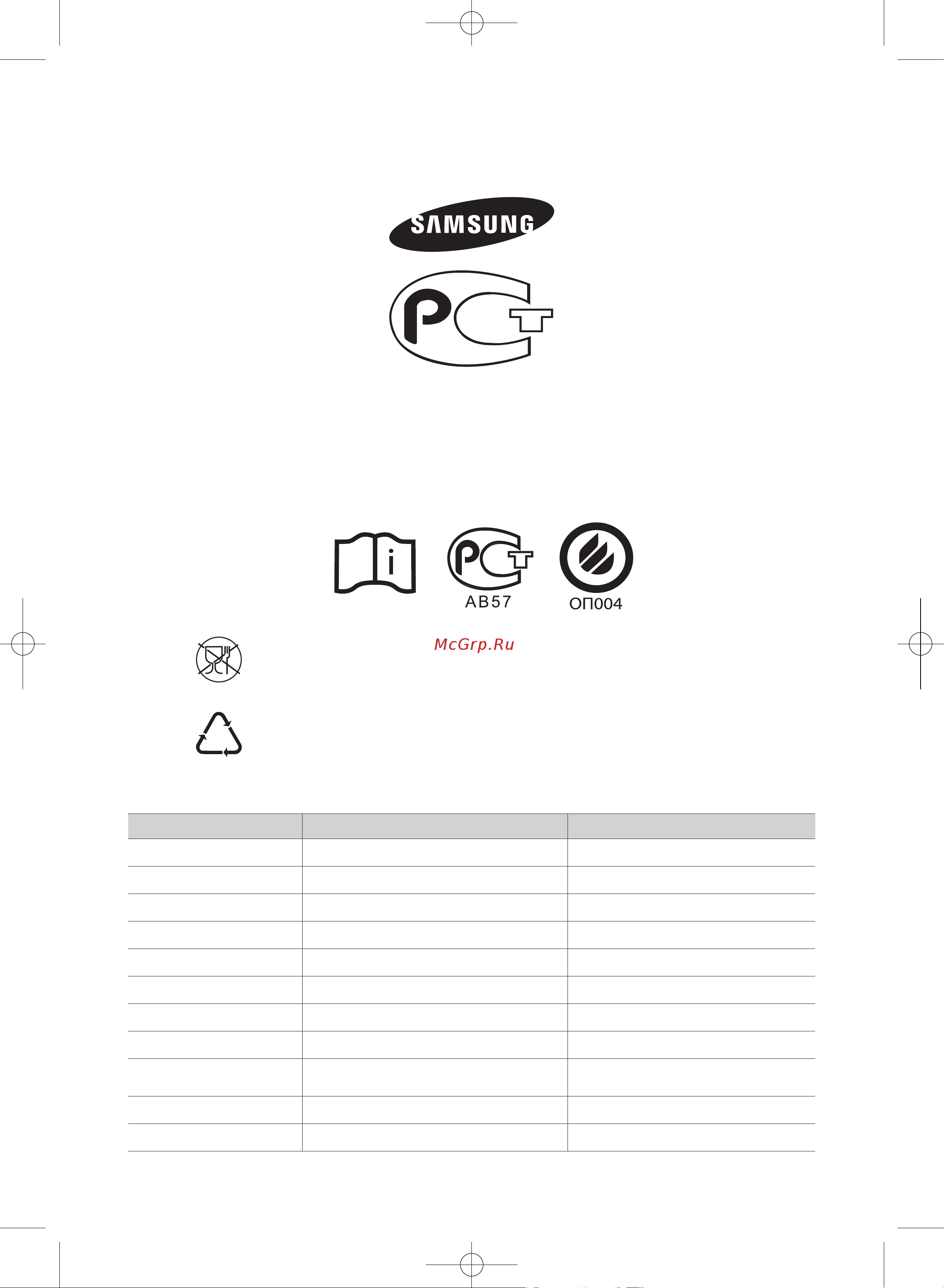 Samsung WFM592NMH/DYLP [40/40] В случае возникновения вопросов или пожеланий