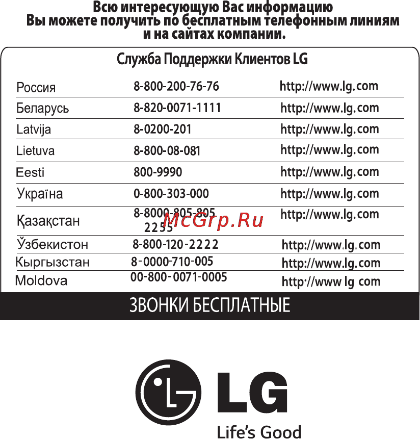 LG 22MT55V-PZ Инструкция по эксплуатации онлайн [68/68] 79144