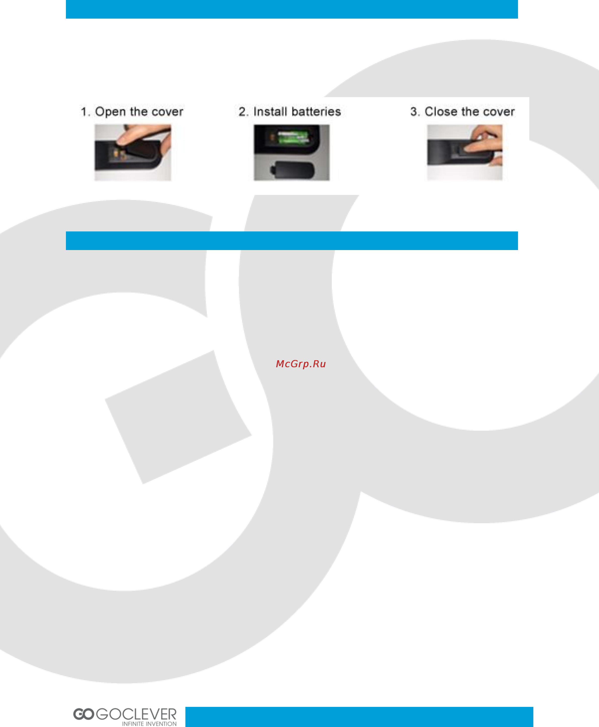 Goclever DVB-T 400 INTERNET TV [7/41] Installing the batteries