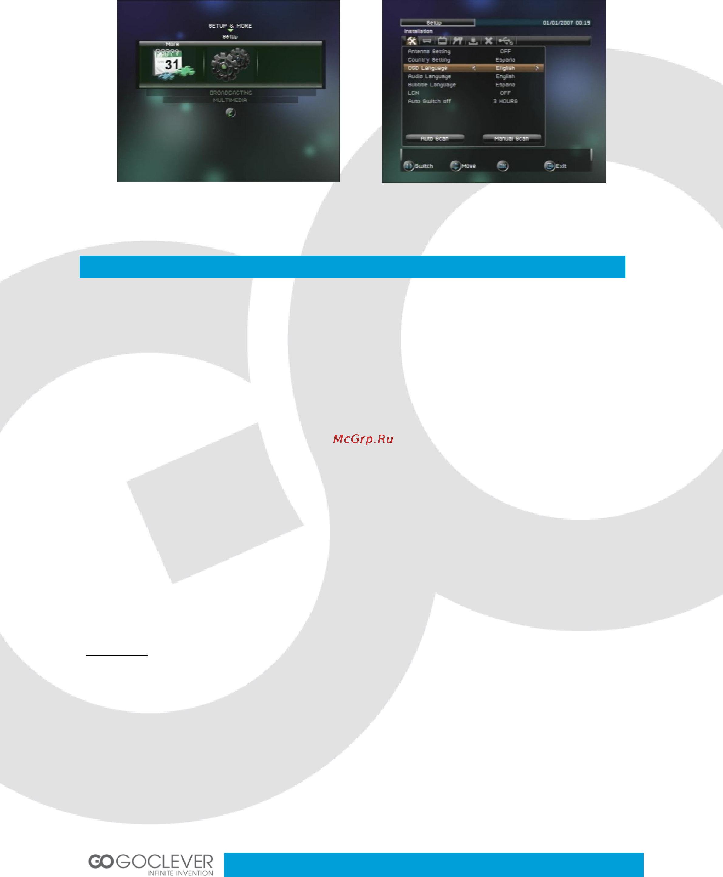 Goclever DVB-T 400 INTERNET TV [8/41] Service searching