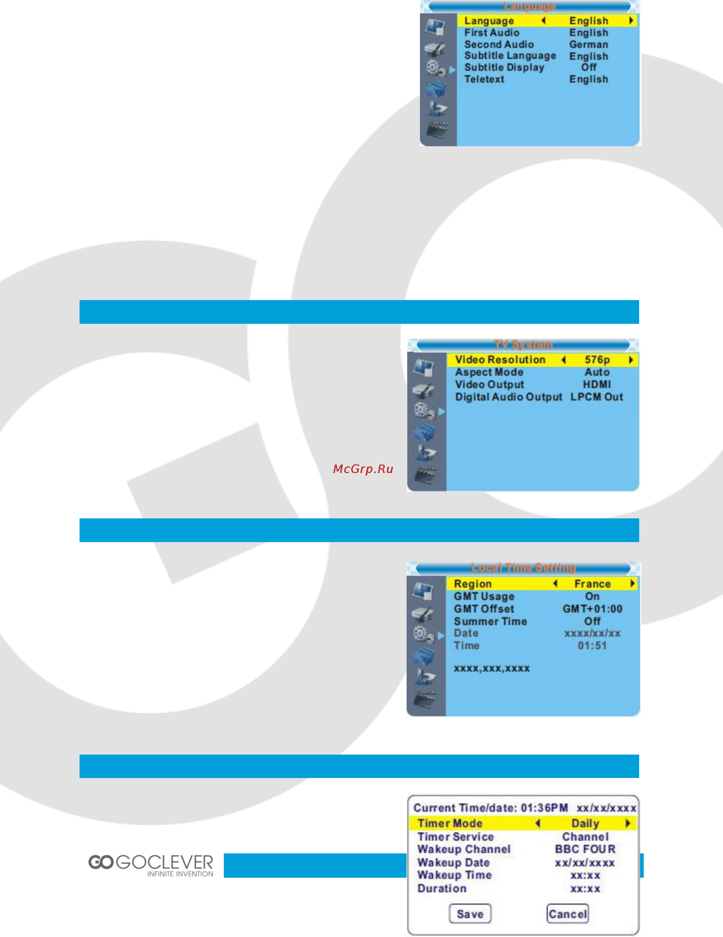 Goclever DVB-T 300 [14/47] System tv