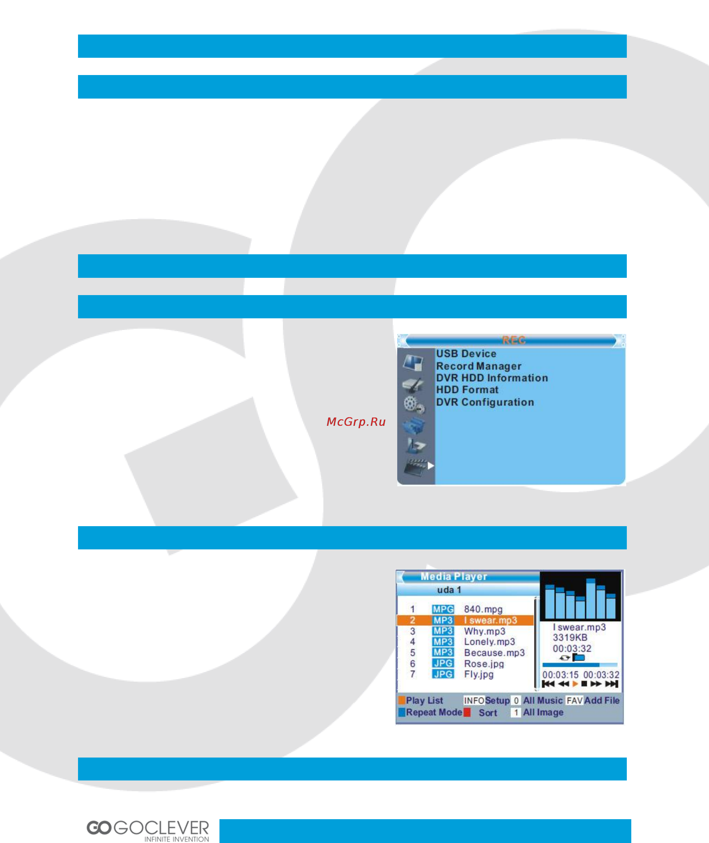 Goclever DVB-T 300 [18/47] Manager nagrywania