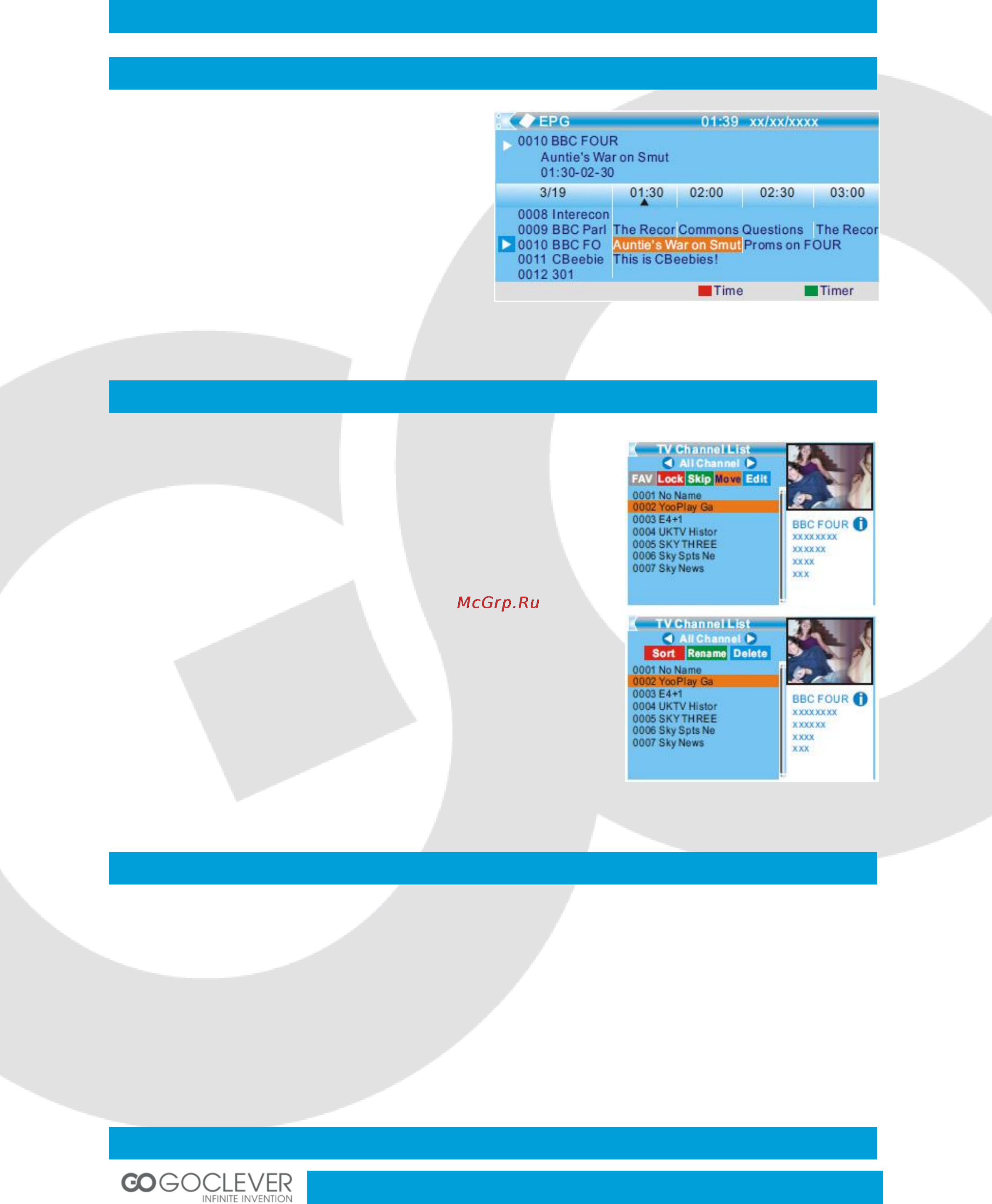 Goclever DVB-T 300 [35/47] Delete all