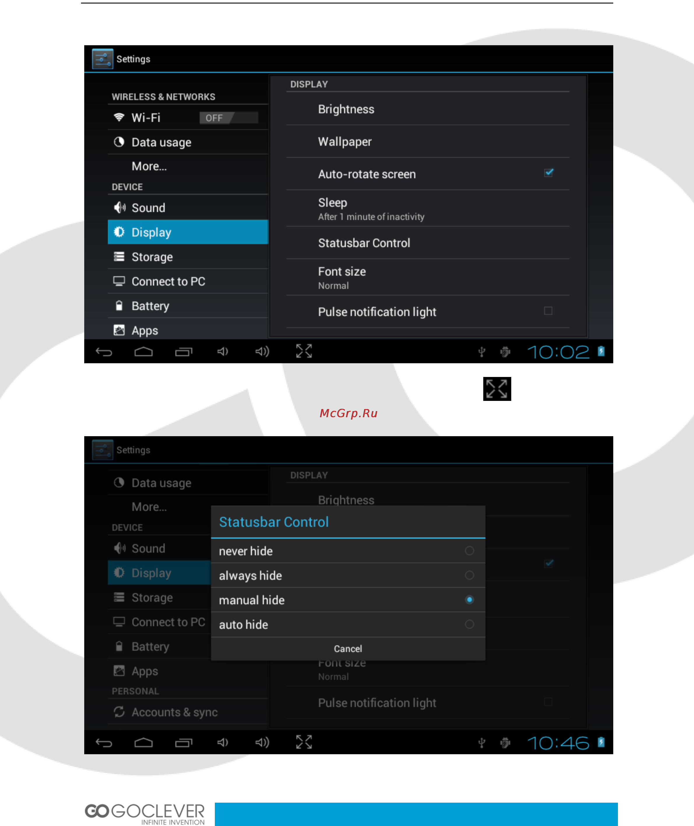 Goclever GAMEPAD 7 Инструкция по эксплуатации онлайн [10/27] 79170