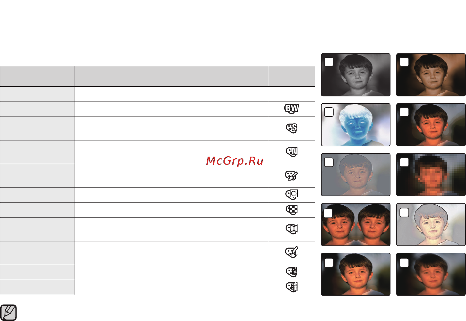 Samsung VP-MX25E [71/127] Цифр эф т