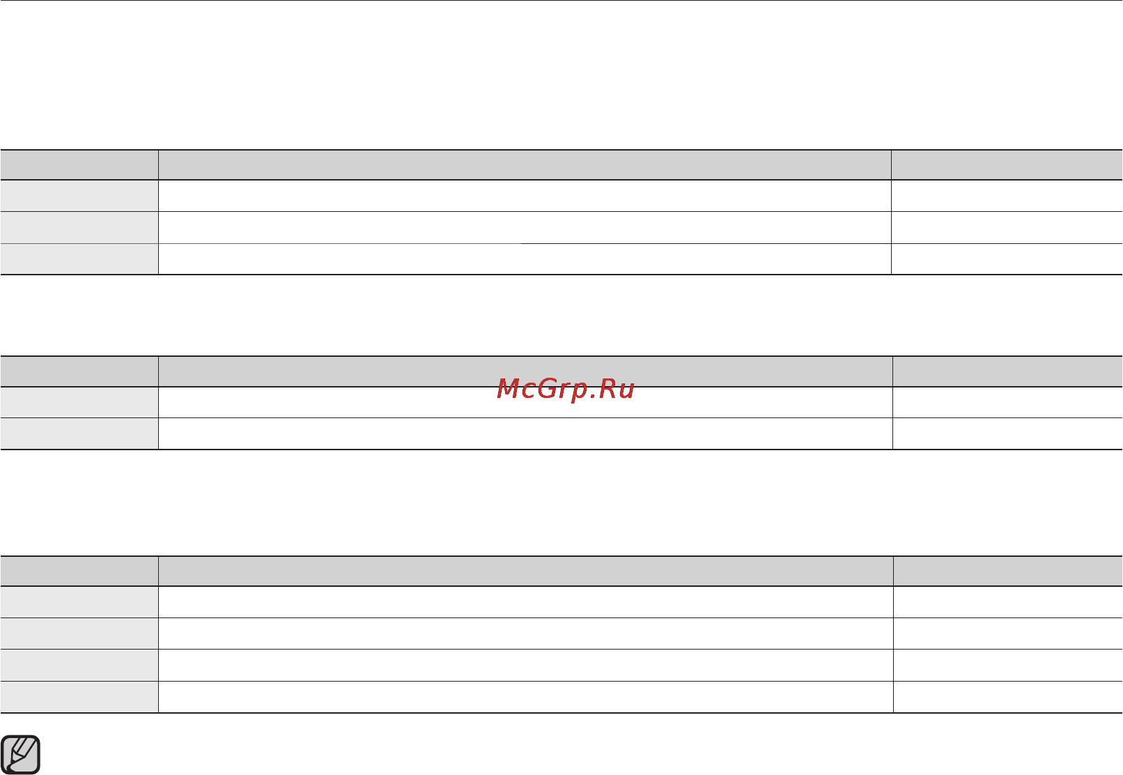 Samsung VP-MX25E [92/127] Настройка параметров