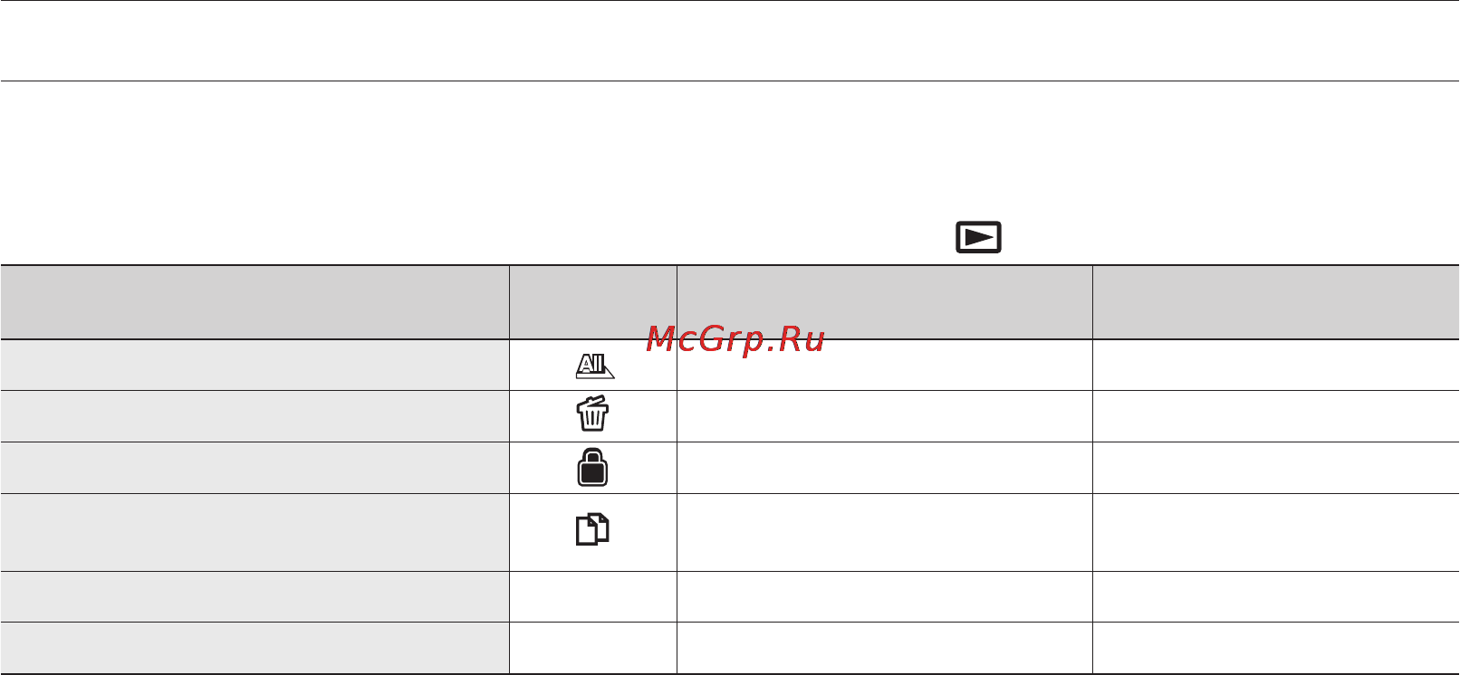 Samsung VP-MX20L [74/121] Элементы меню