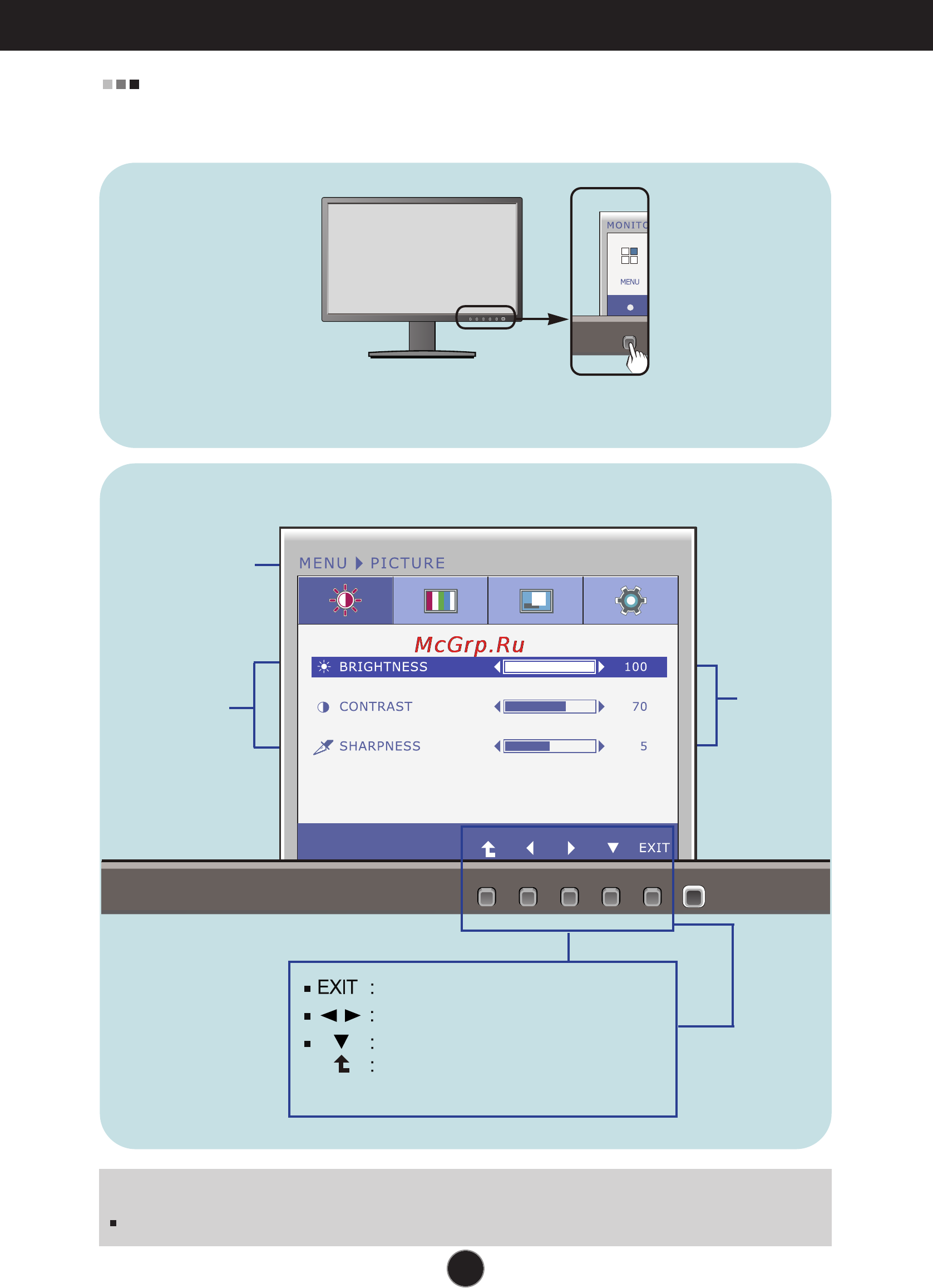 LG W1946S-BF [17/38] On screen display osd selection and adjustment