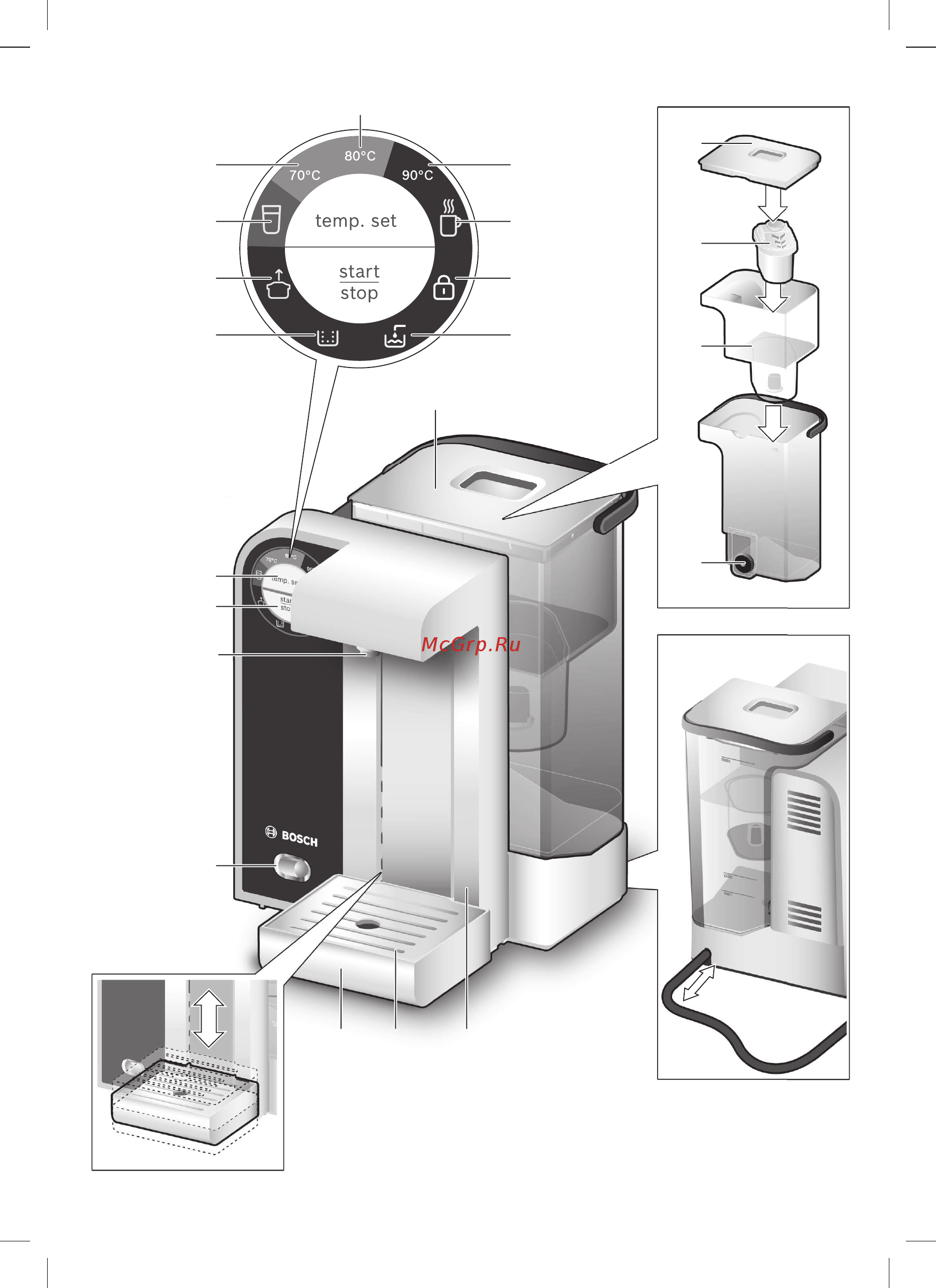 Bosch Filtrino THD2023 Инструкция по эксплуатации онлайн [2/20] 79231