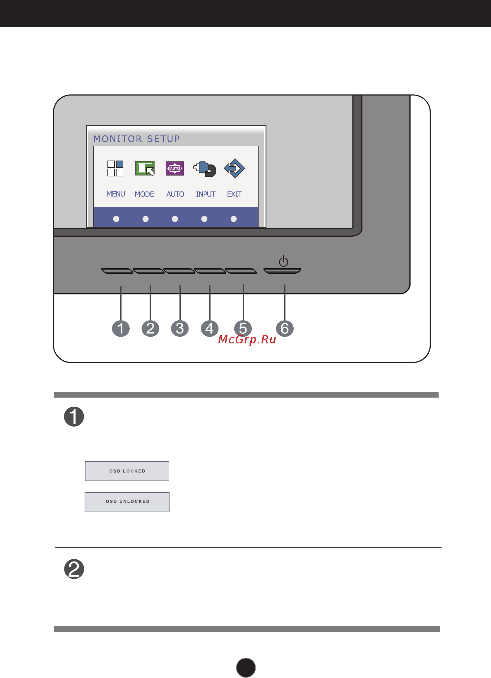 LG W2040T [10/29] Control panel functions