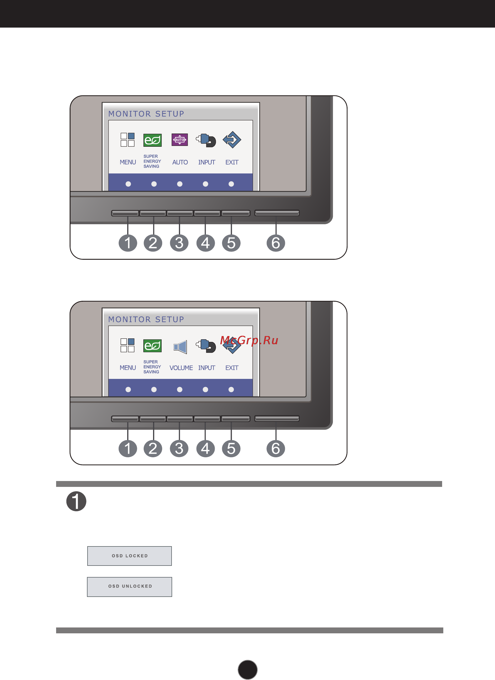LG E2341VG [10/28] Control panel functions