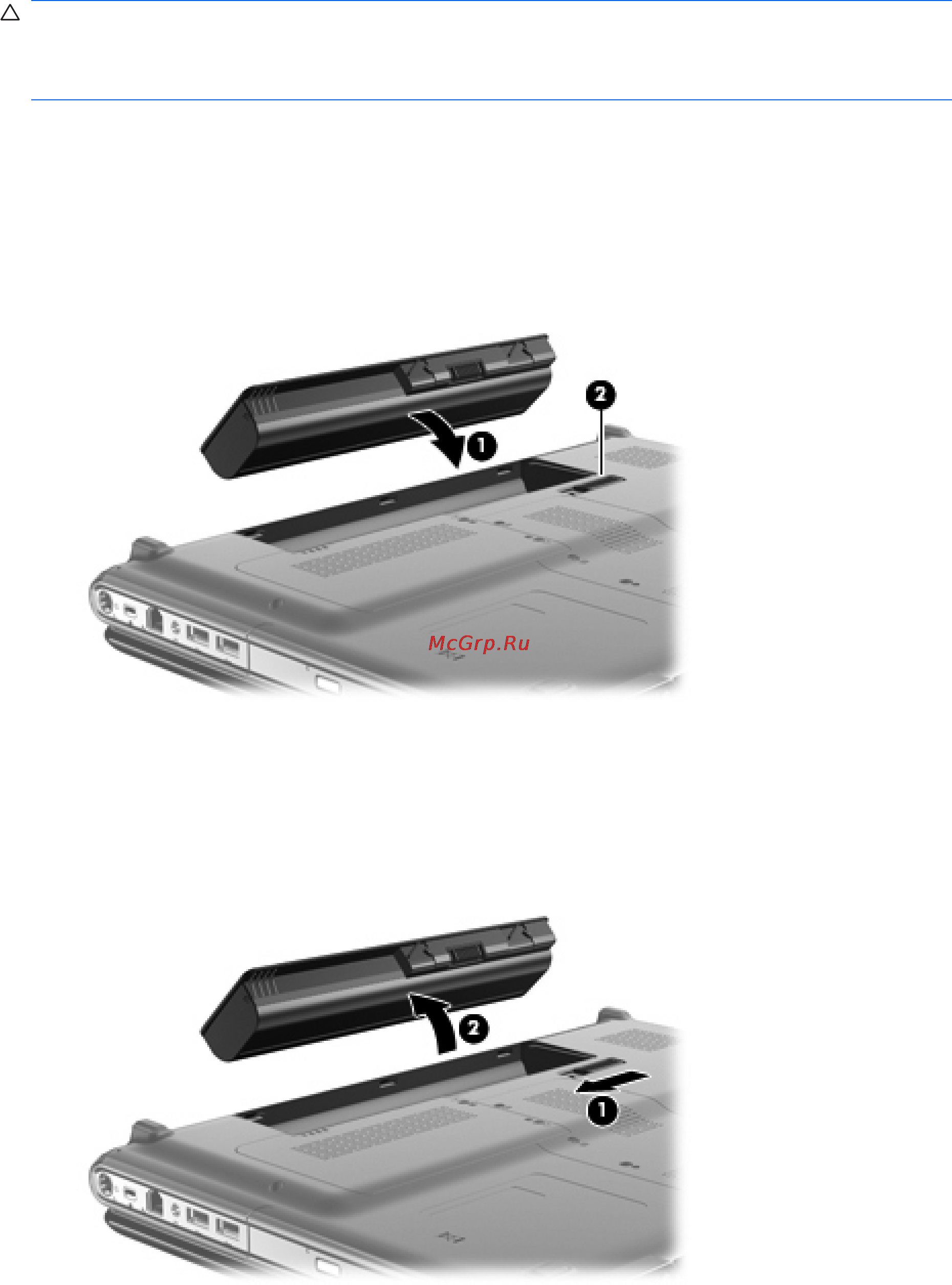 HP Pavilion dv6-1120ER [184/305] Установка и извлечение батареи