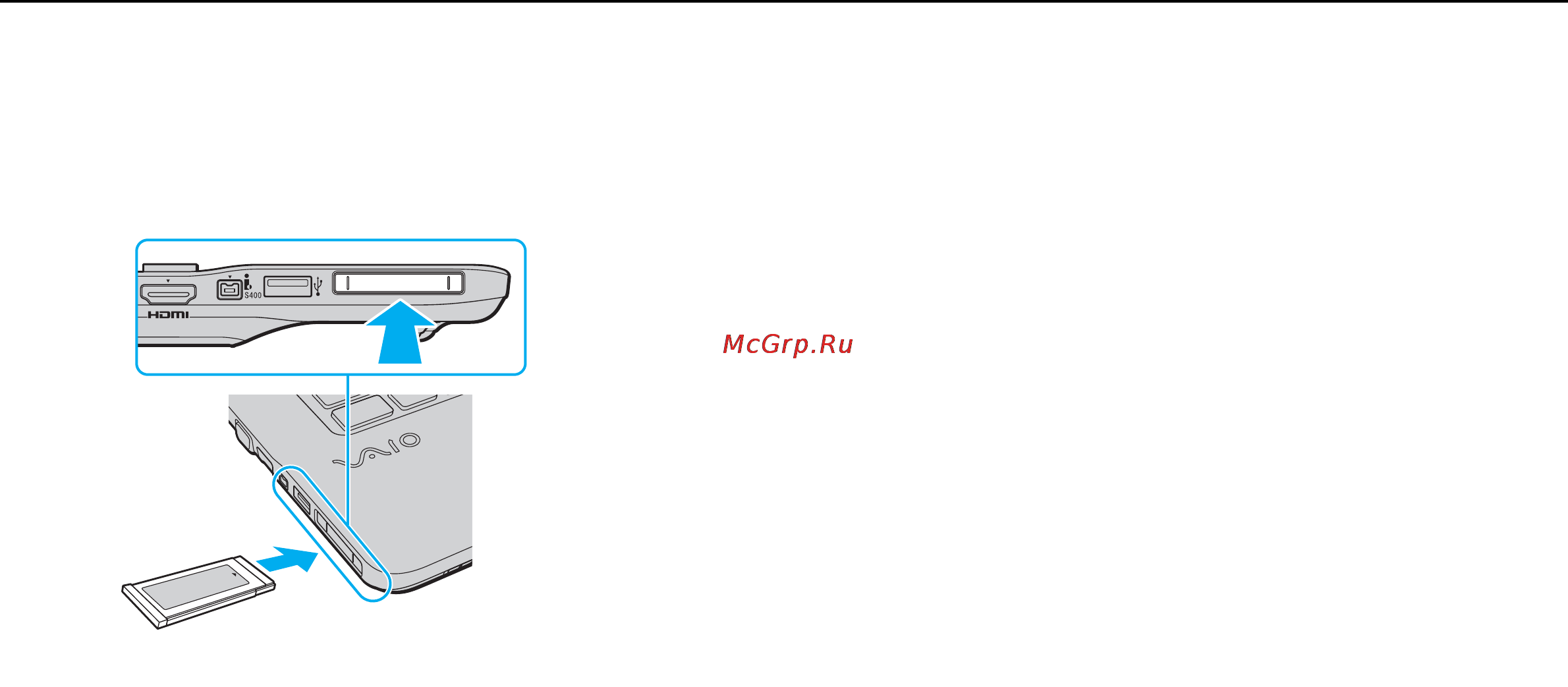 Sony VGN-NW26MRGB [48/173] Процедура установки модуля expresscard