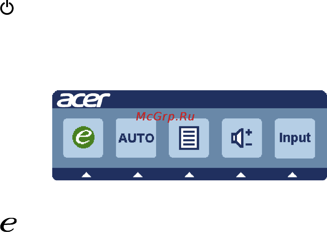 Acer H226HQLbmid [20/29] Элементы управления для пользователя