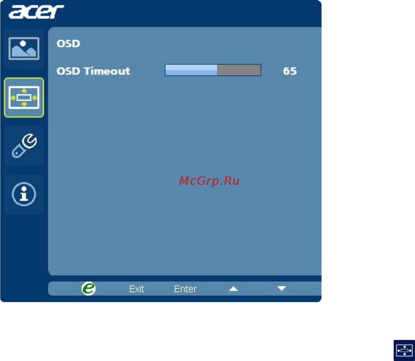 Acer H226HQLbmid Инструкция по эксплуатации онлайн [23/29] 79333