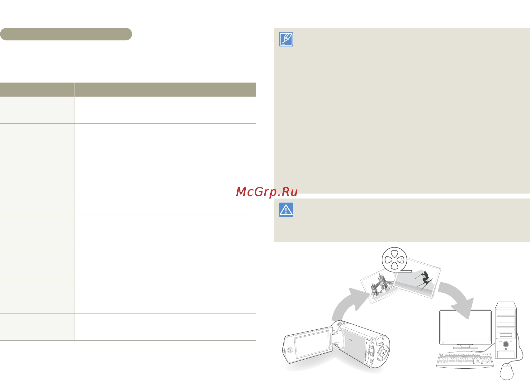 Samsung HMX-QF30WP White [89/129] Передачи файлов на компьютер windows