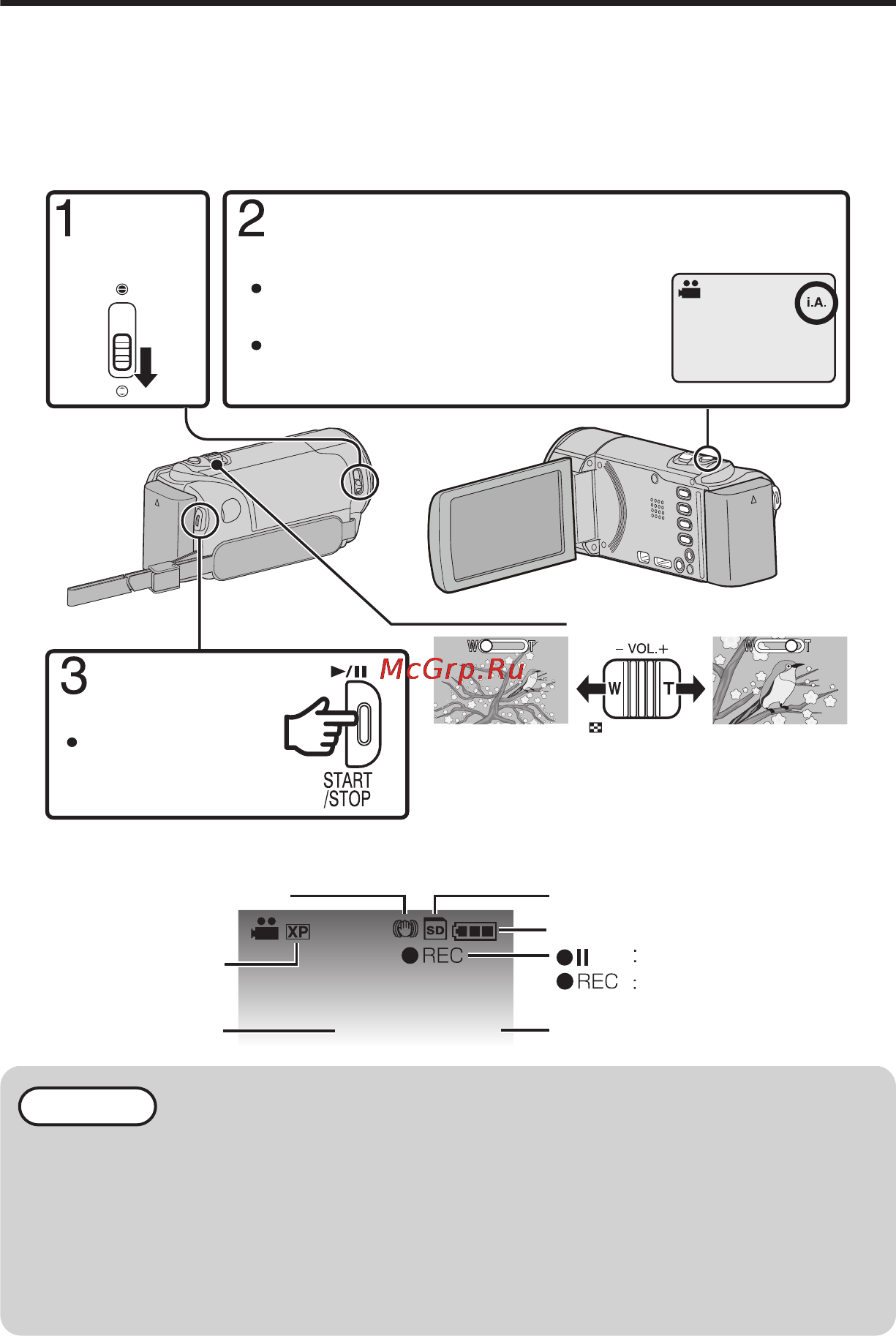 JVC GZ-E105B [44/100] Registrazione video