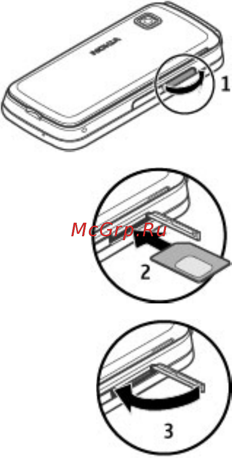 Nokia 5230 White/Red [20/188] Установка аккумулятора