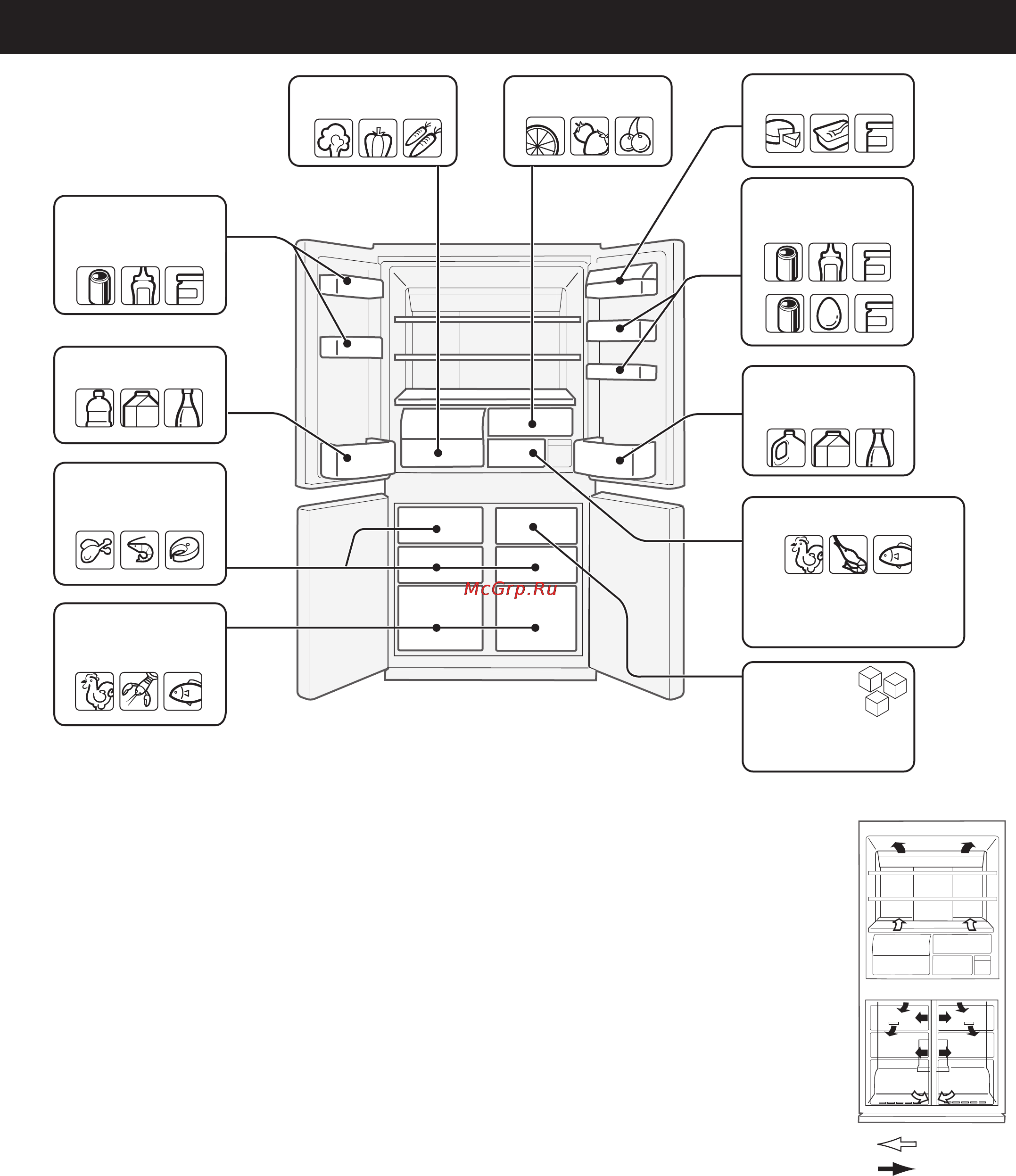 Sharp SJFS97VSL [16/20] Хранение продуктов