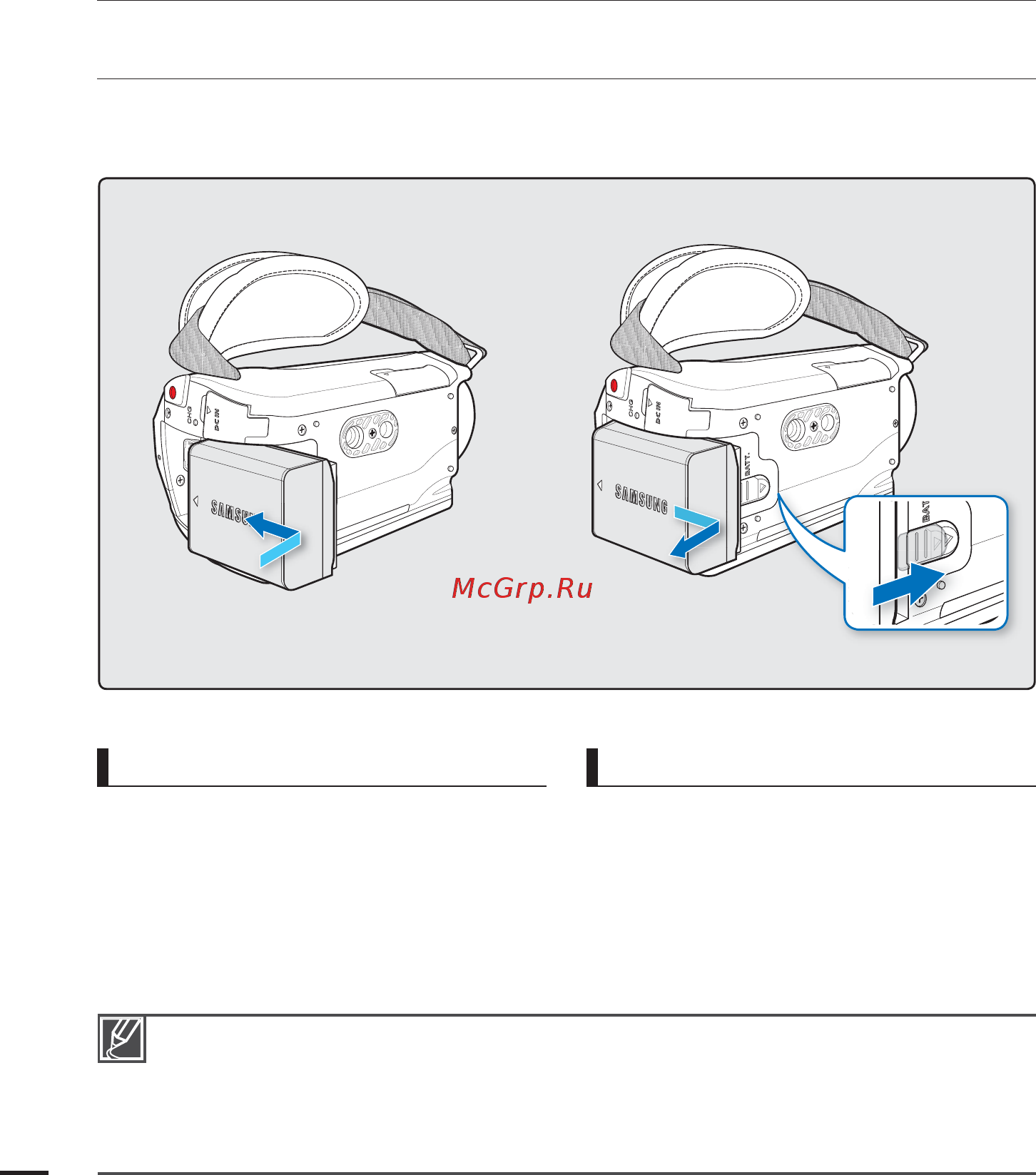 Samsung H200 [24/141] Использование батарейного блока