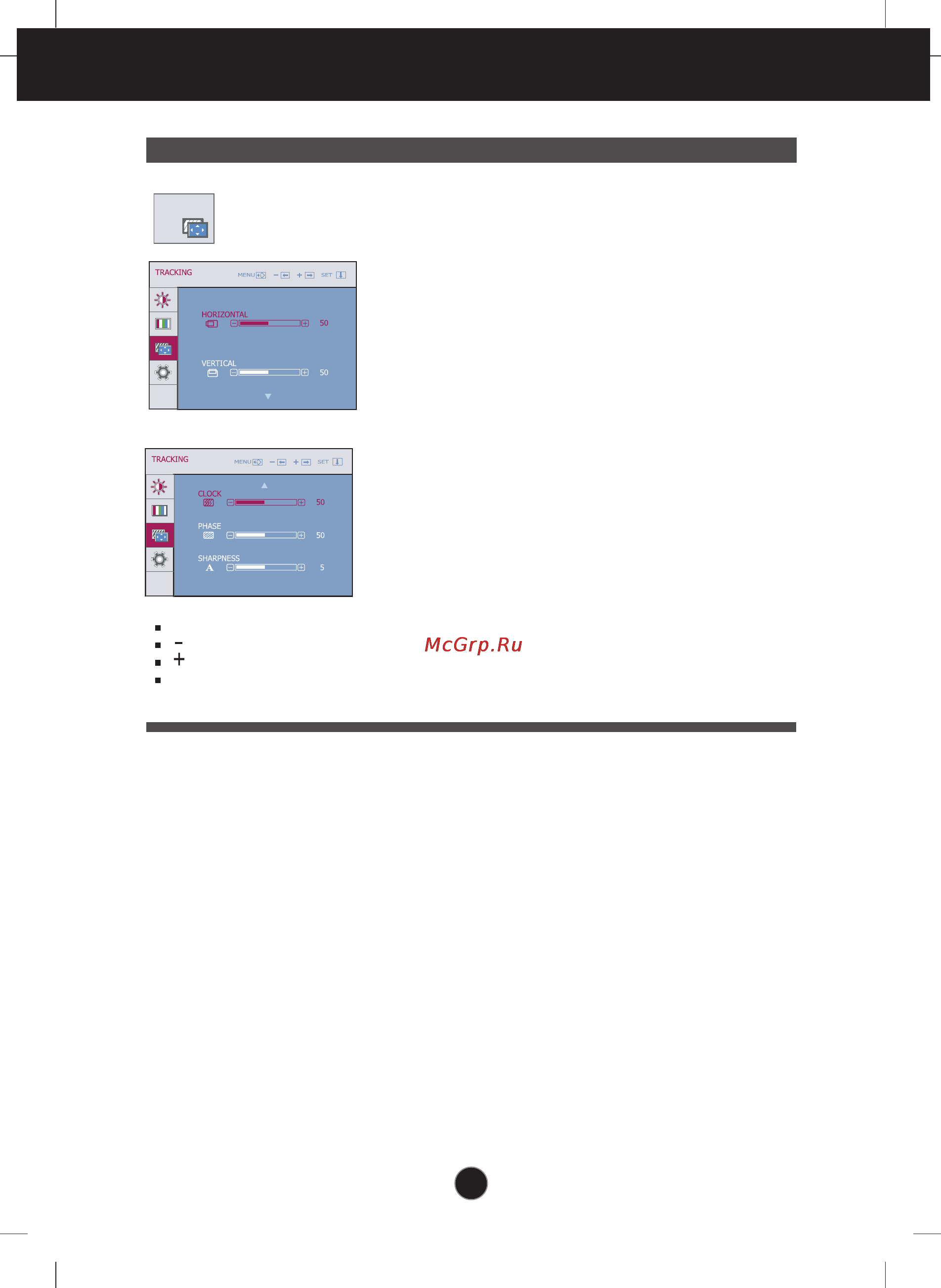 LG L1942S-PF [14/24] On screen display osd selection and adjustment