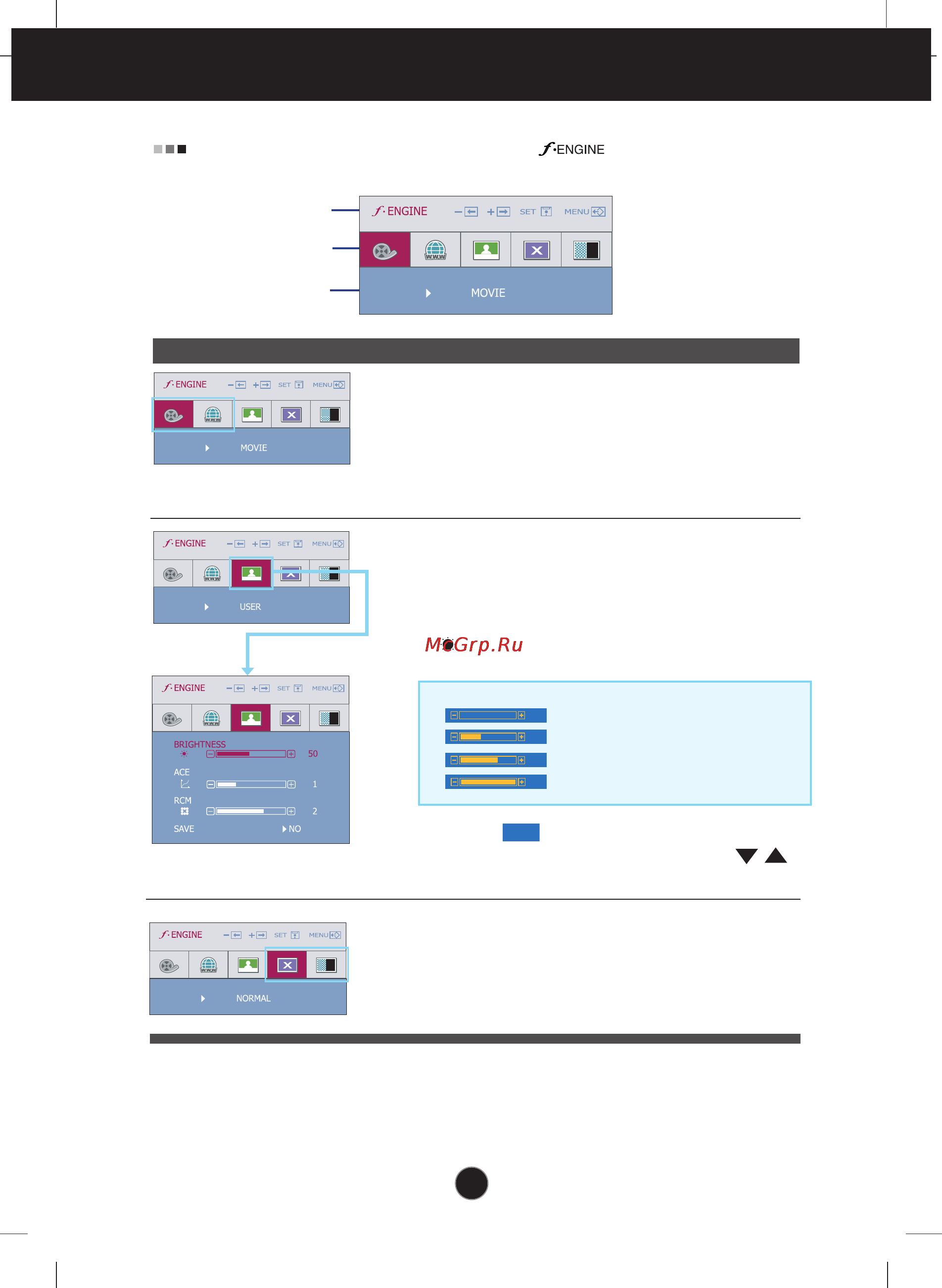 LG L1942SM-BF [16/24] On screen display osd selection and adjustment