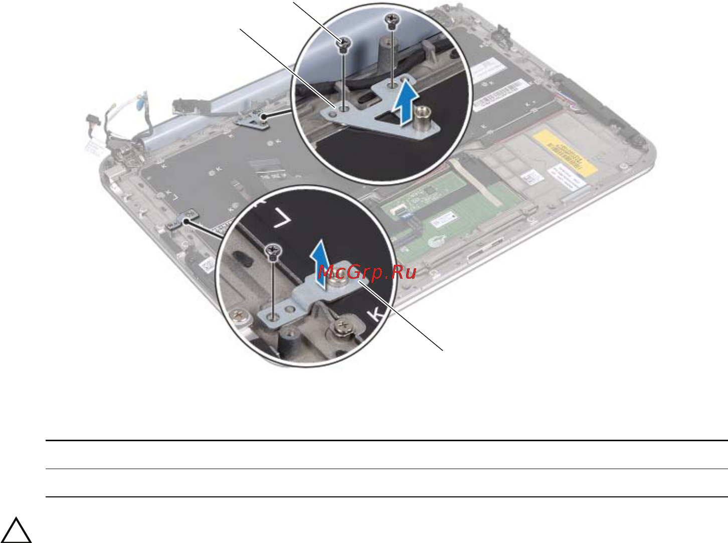 Dell XPS Duo 12 221x-6869 [71/76] Выверните винты крепления клавиатуры к упору для рук в сборе