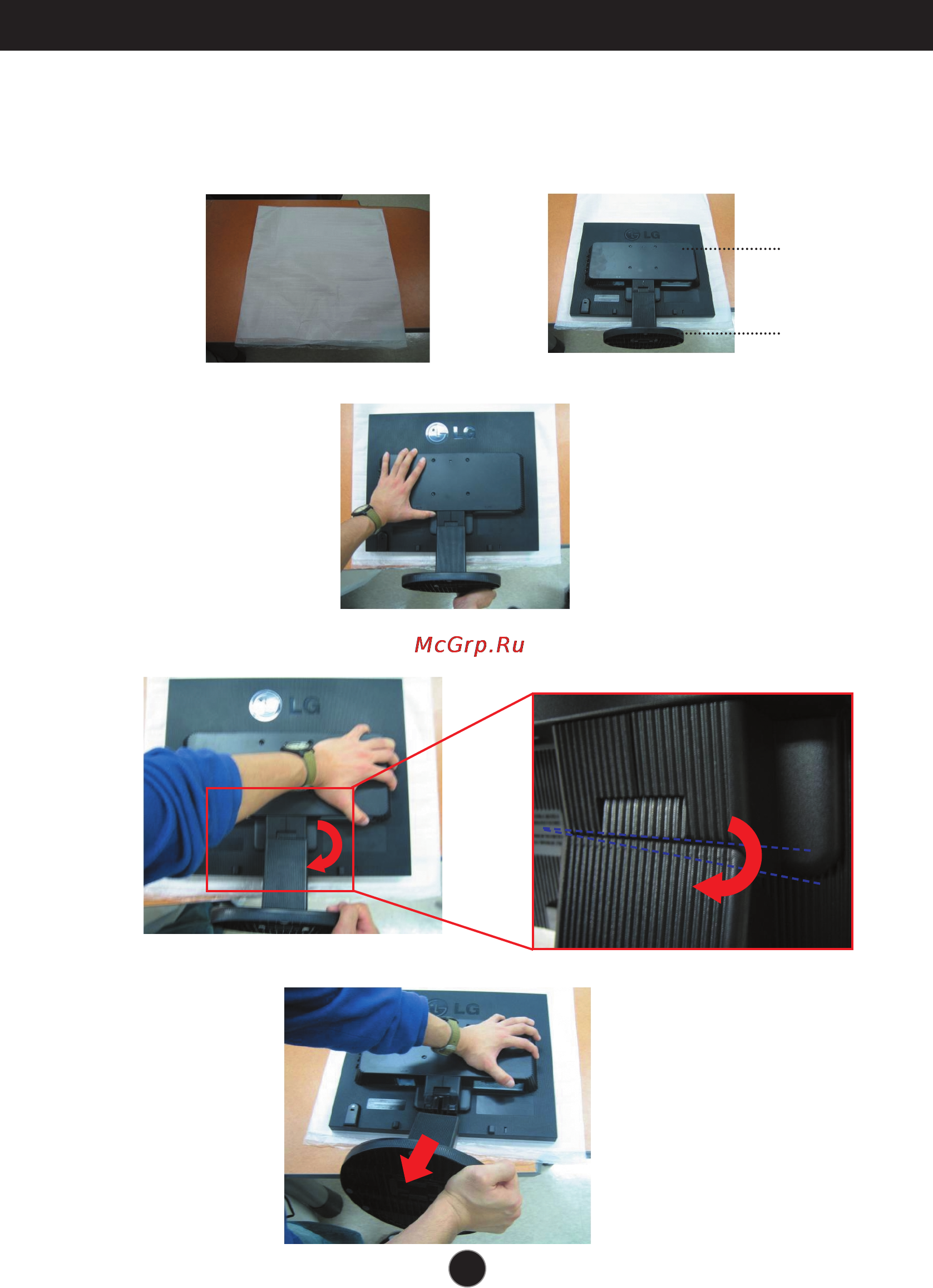 LG L1753TR-SF [24/26] This monitor satisfies the specifications of the wall mount plate or the interchange device