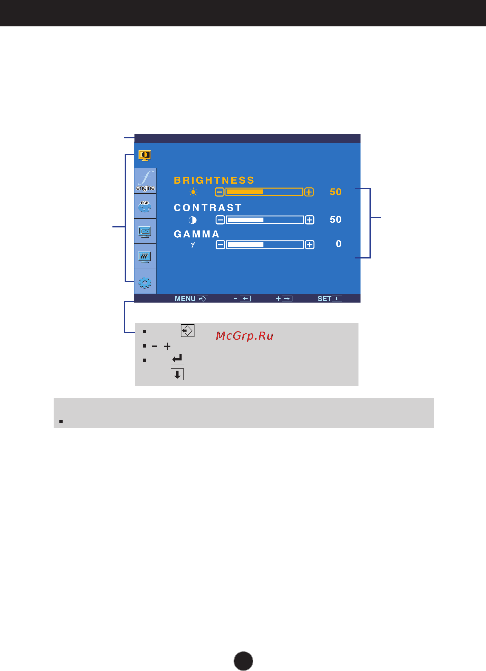 LG L1754SM [12/24] On screen display osd selection and adjustment