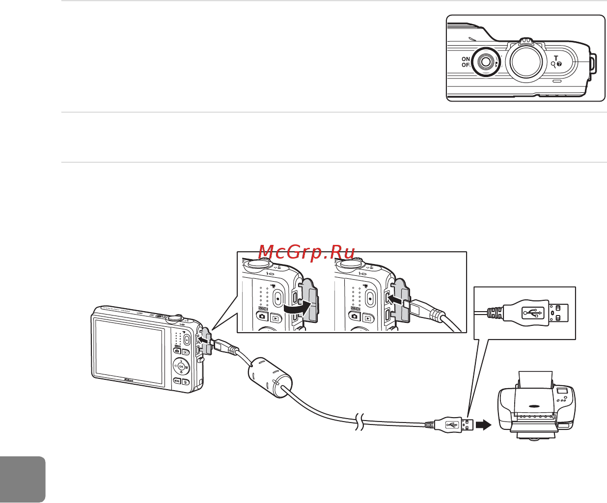 Nikon Coolpix S6500 Red  [162/284] Подключение фотокамеры к принтеру