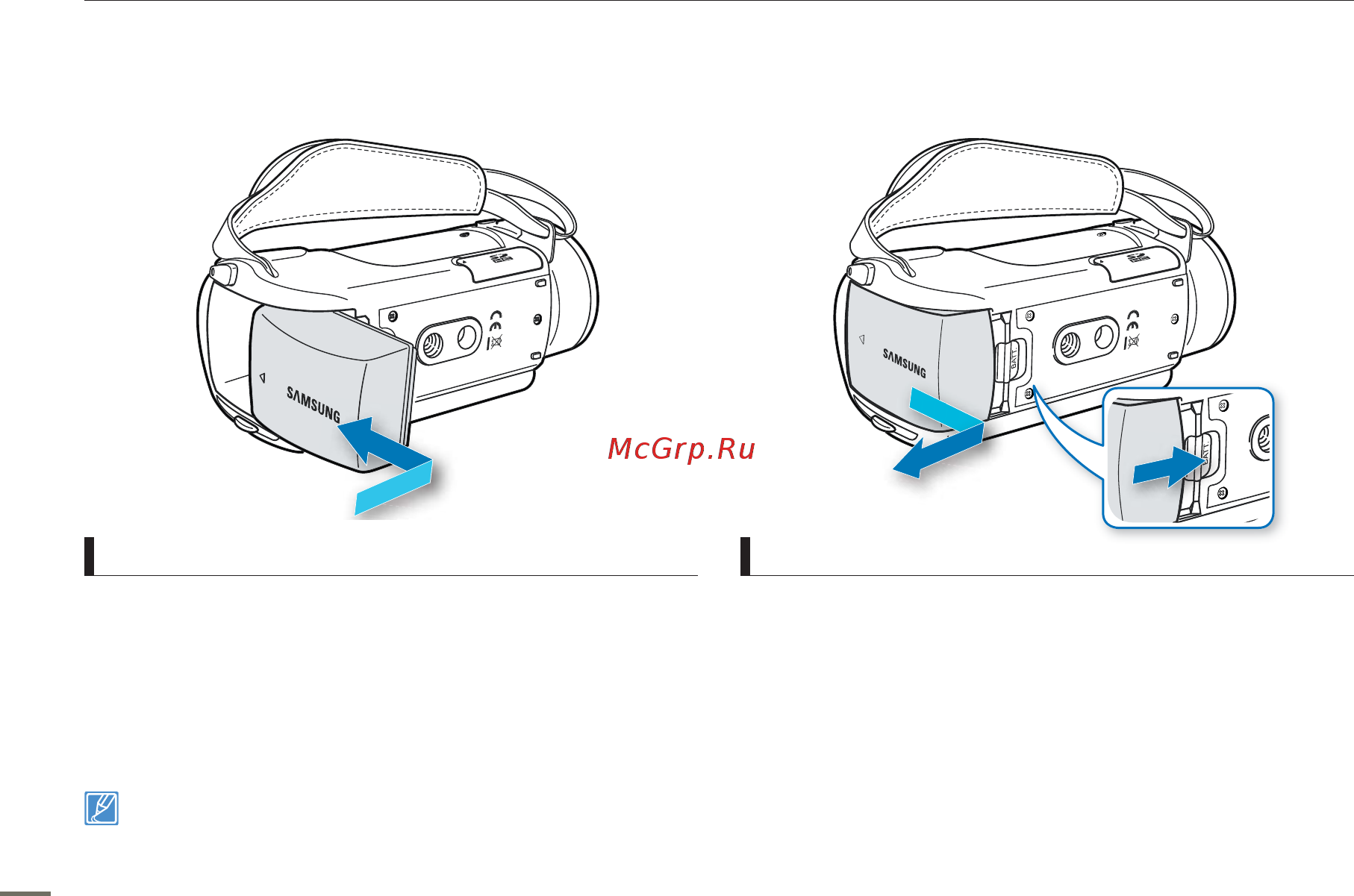 Samsung HMX-300SP [22/119] Использование батарейного блока