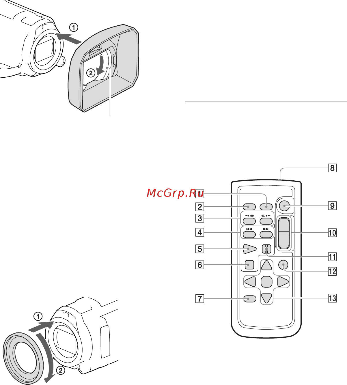Sony HDR-PJ650E [14/84] Беспроводной пульт дистанционного управления