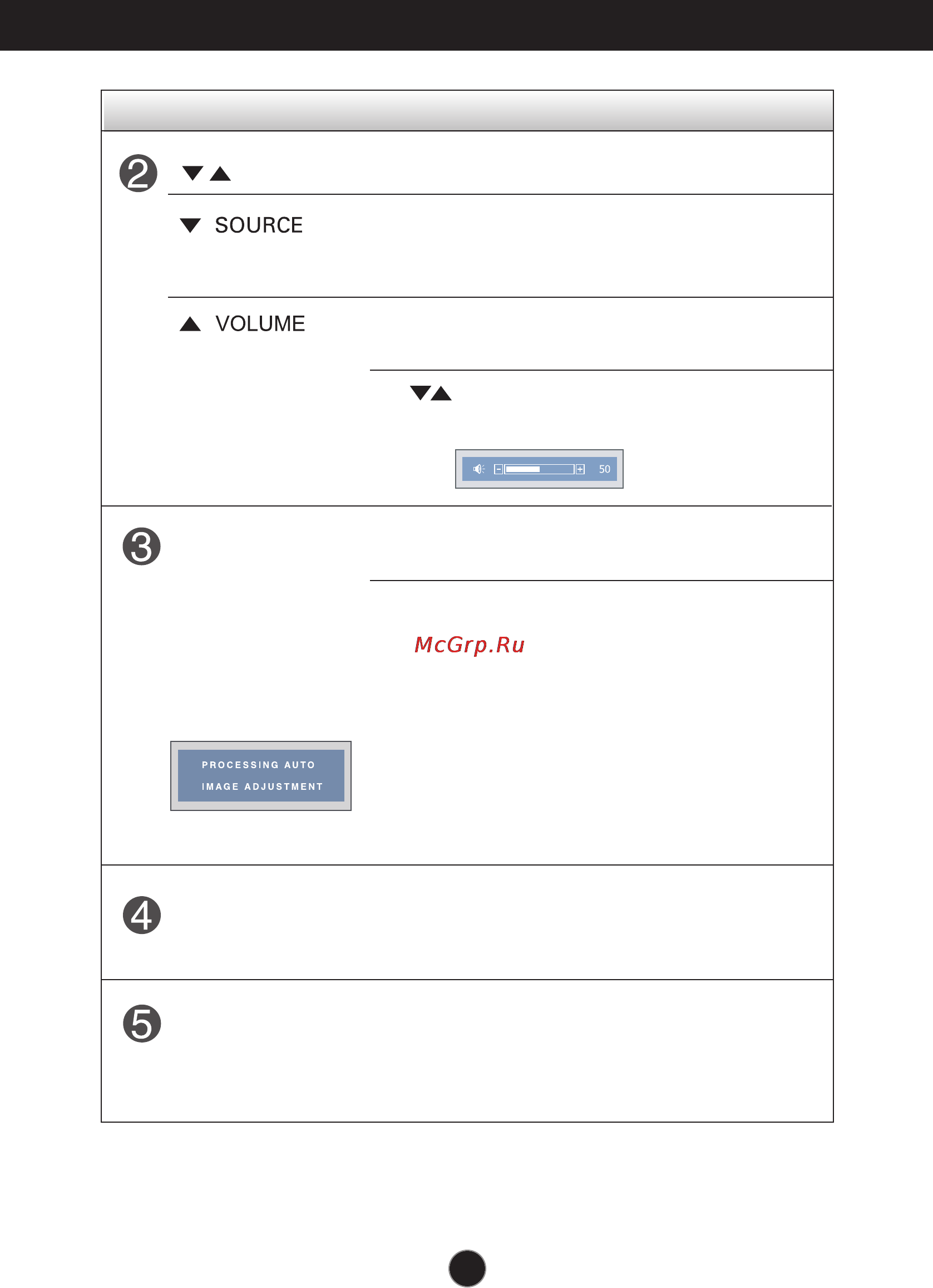 LG L1942PK-SS [10/26] Control panel functions