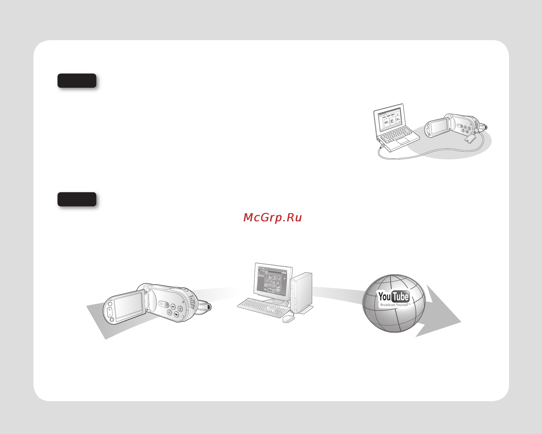 Samsung HMX-H104BP [16/143] Легкая загрузка на youtube или flickr