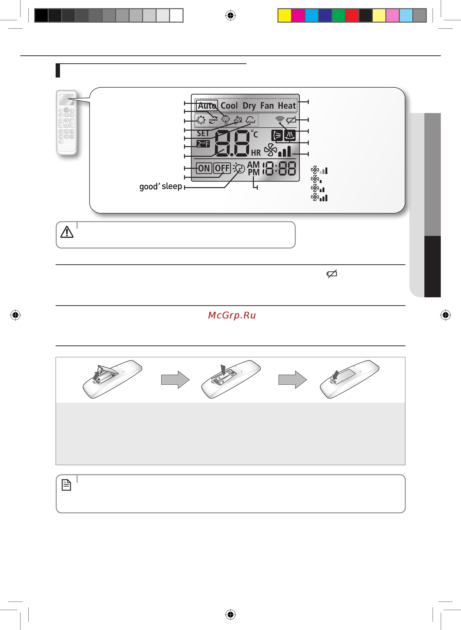 Samsung AQV09KBBNSER [11/45] Дисплей пульта дистанционного управления