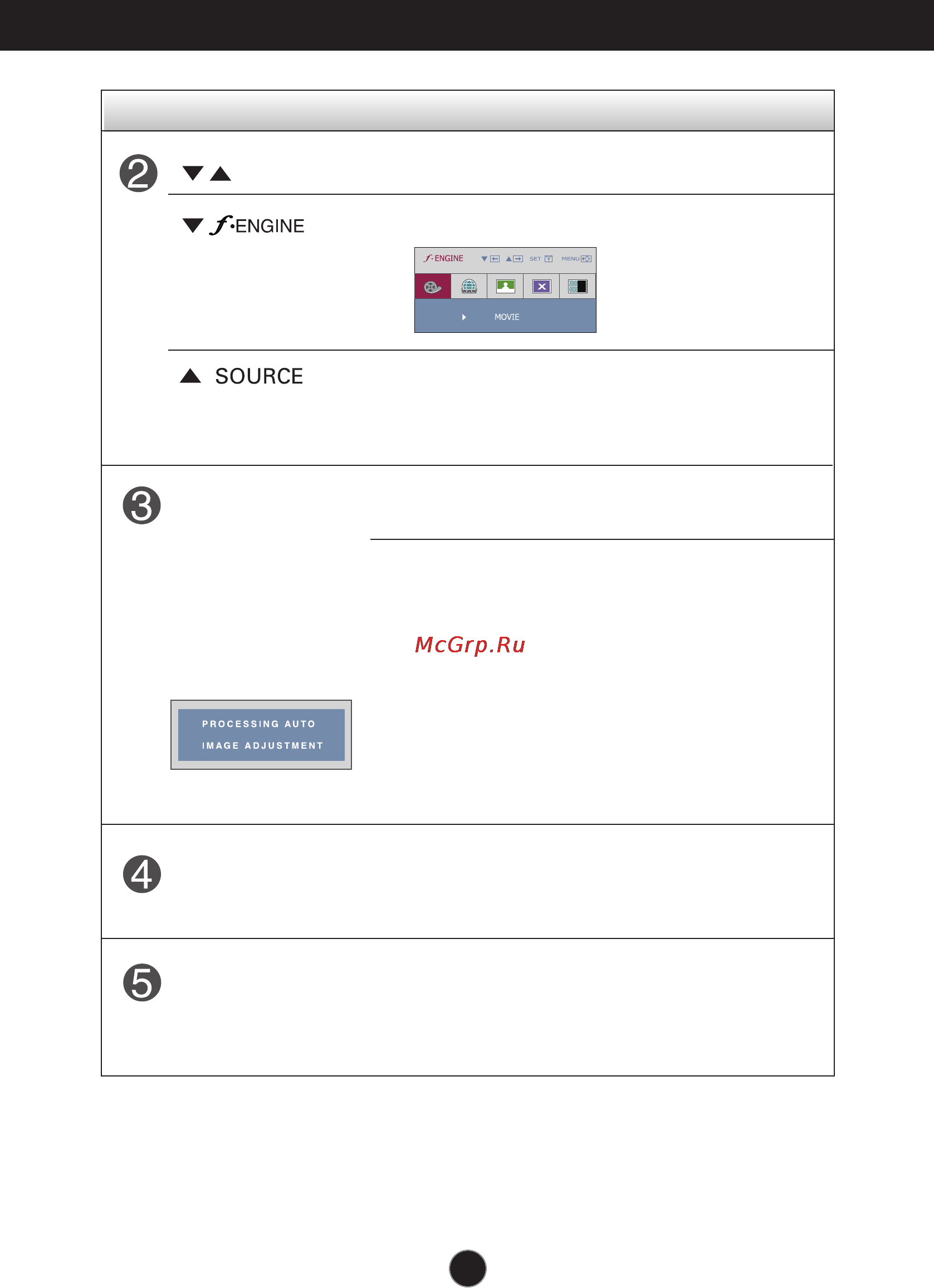 LG L1942TE-BF [10/25] Control panel functions