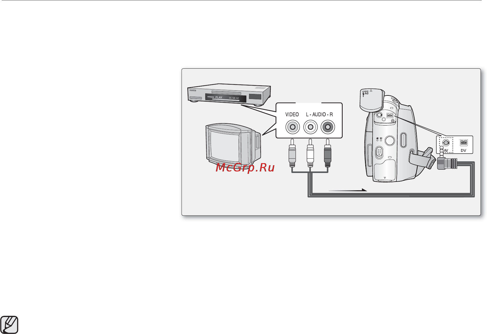 Samsung D391I [77/117] Recording copying a tv programme or video tape onto a camcorder tape vp d391i d392i d395i only