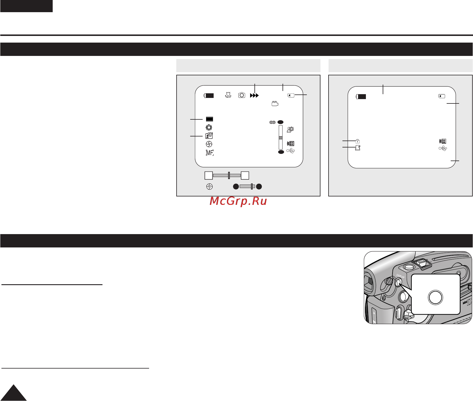 Samsung VP-D975WI [22/114] Osd on screen display in m cam m player modes vp d375w i d975w i only
