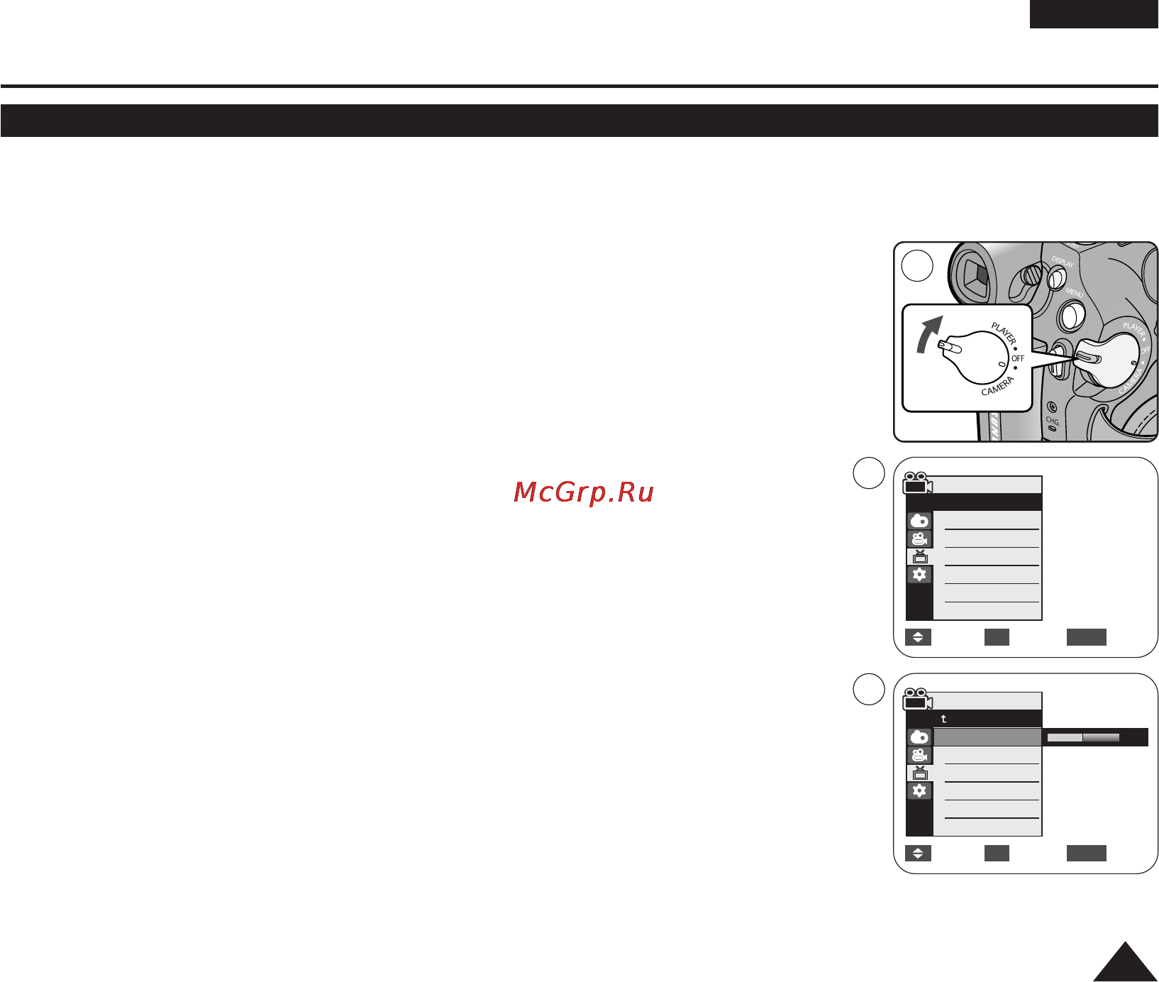 Samsung VP-D975WI [29/114] Initial setting display menu setting