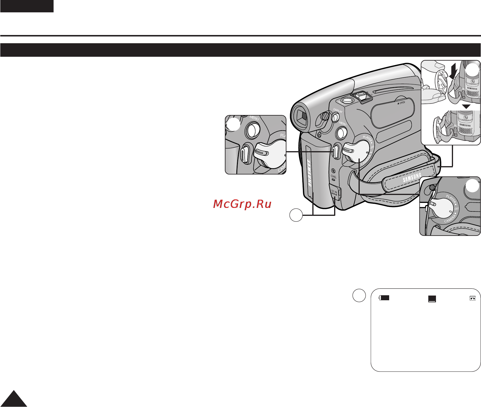 Samsung VP-D975WI [34/114] Making your first recording